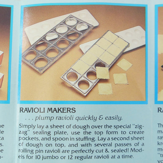 Vitantonio Ravioli Makers... plump ravioli quickly & easily.