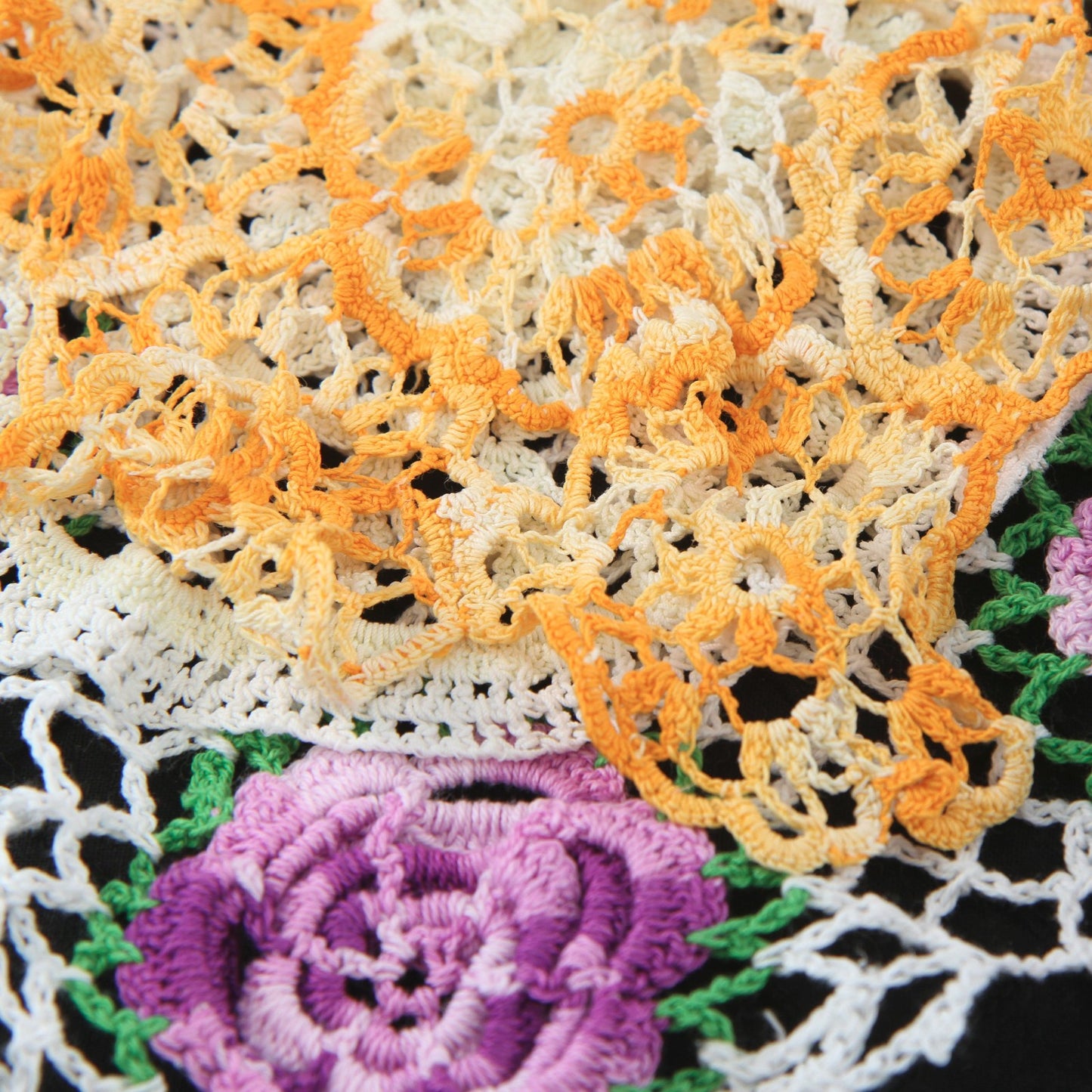 Colorful Collection of Eleven Crochet Pieces for Resale Crafts