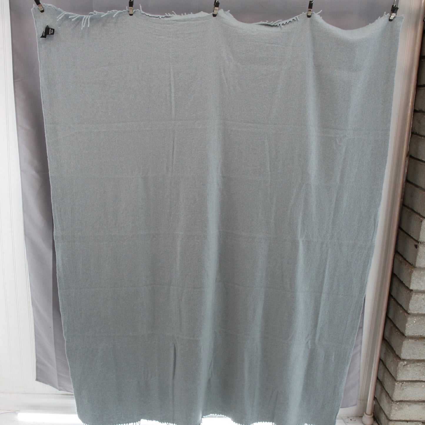 A&R 100% Cashmere Fringed Throw Wrap 49W X 62L for Outdoor Wear, Craft, Reuse