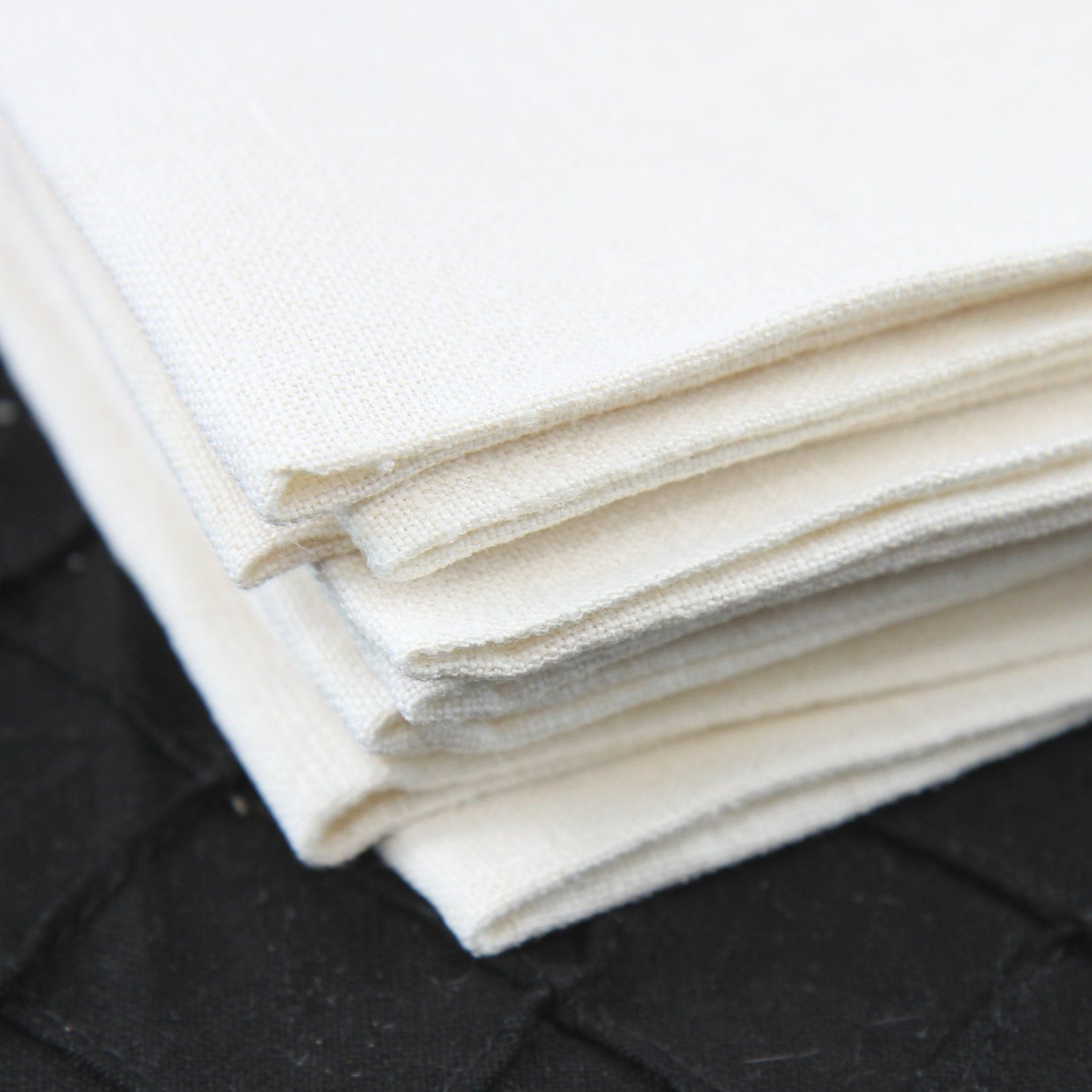Eleven 11 Fine Linen Dinner Napkins Ecru Design Bone Neutral 16"