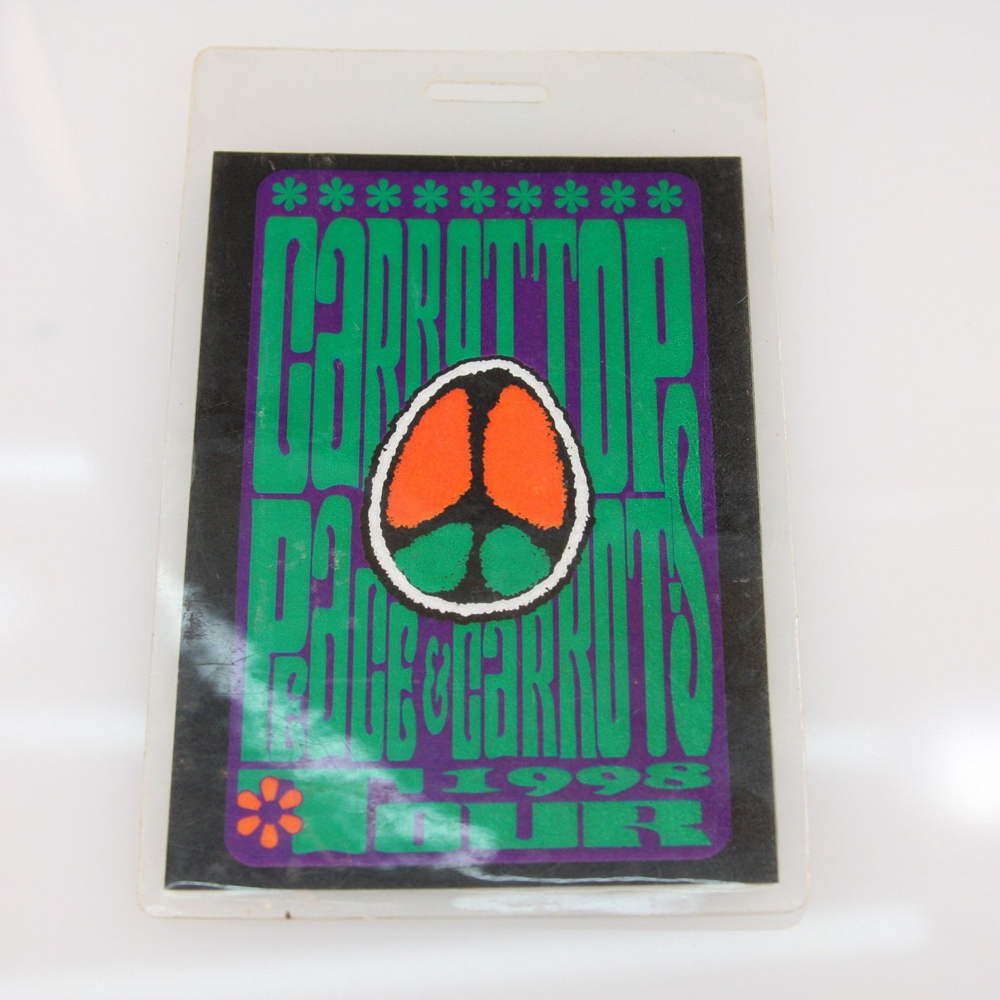 Stagehand Pass Carrottop Peace & Carrots 1998 Tour