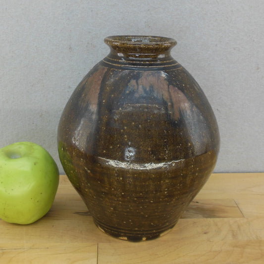 Kim Ellington Catawba Valley NC Stoneware Pottery Vase 7.5" Signed