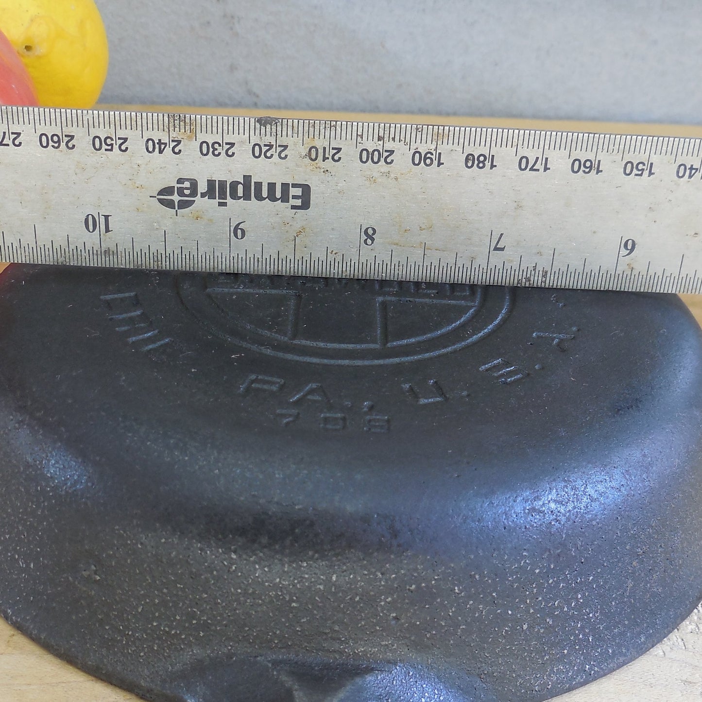 Griswold No. 3 Cast Iron Skillet 709 Lg. Block Badge Restored Wobble