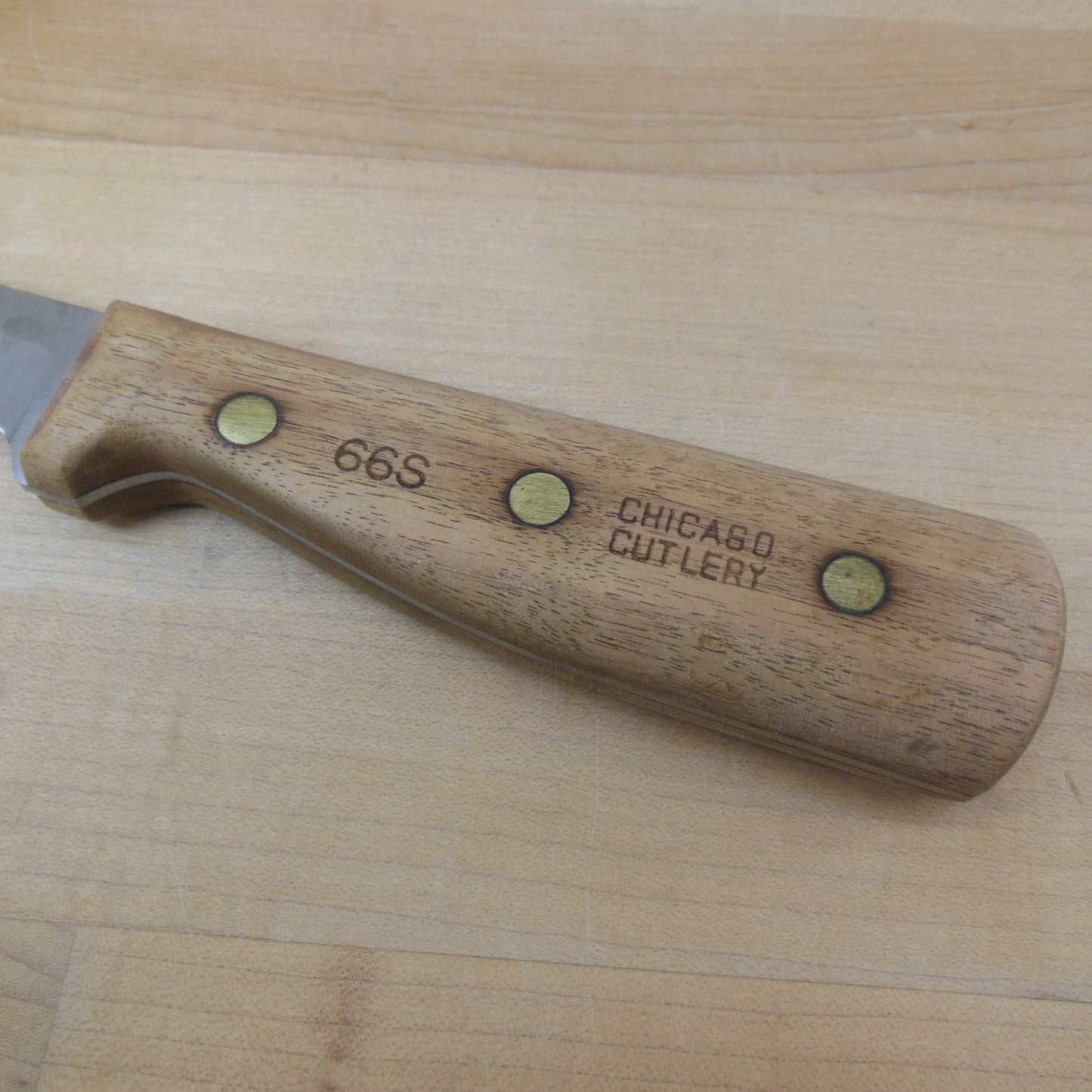 Chicago Cutlery USA 66S Boning 8" Knife - Walnut Handle Stainless Steel vintage