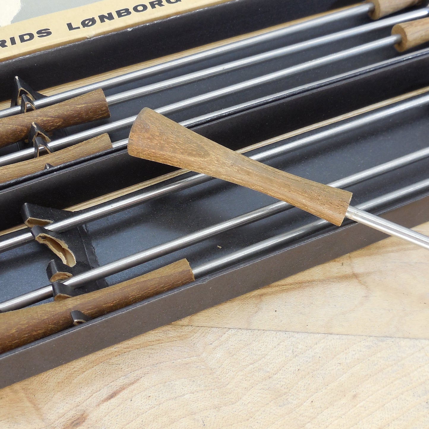 Laurids Lonborg Copenhagen Denmark Fondue Forks Sets 8 Teak