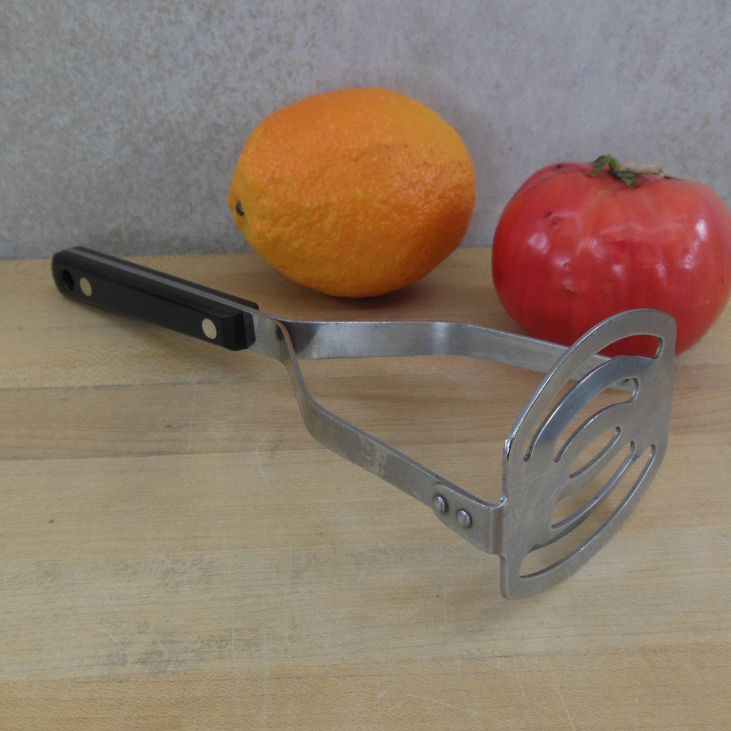 Ace USA Stainless Potato Vegetable Masher - Black