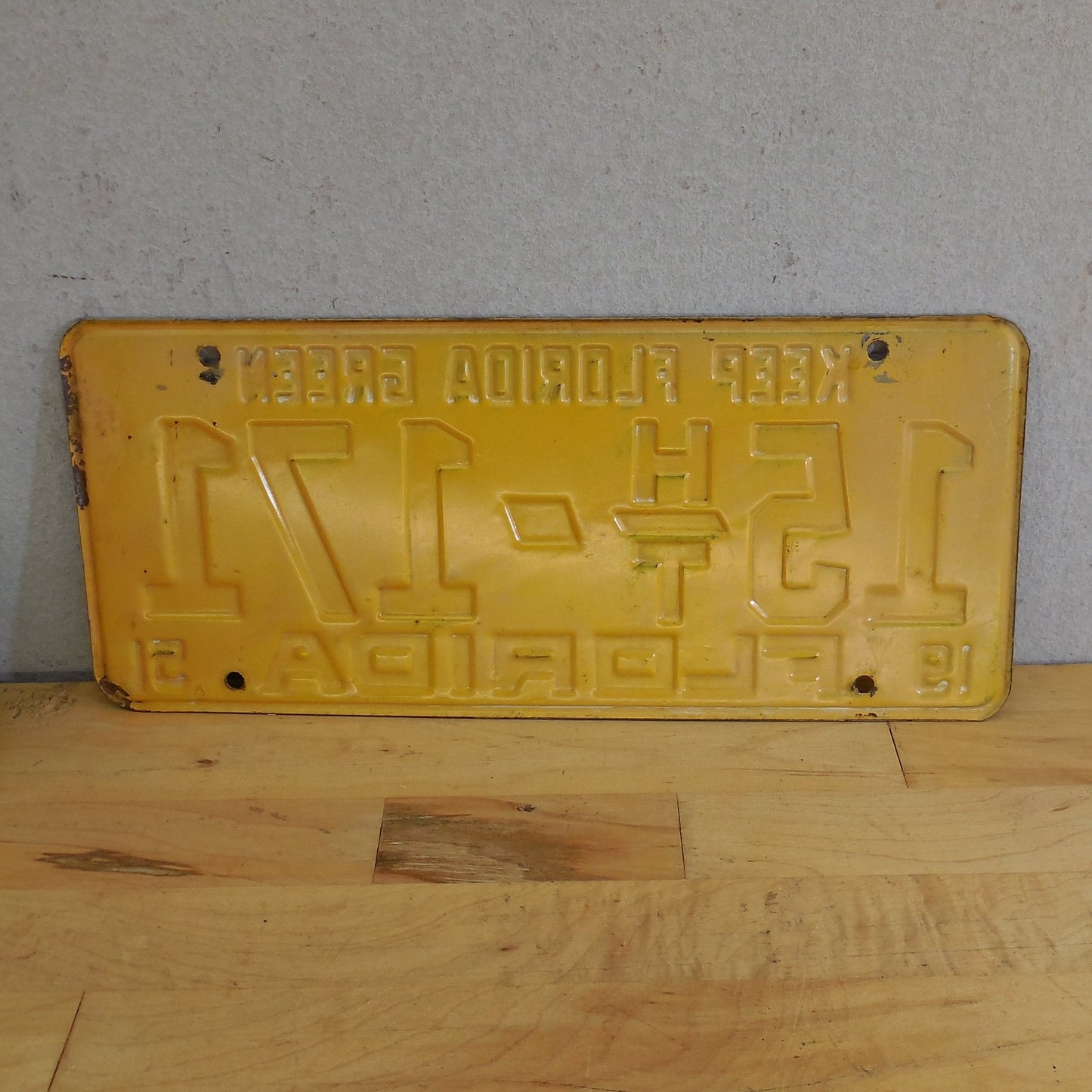 License Plate 1951 Keep Florida Green 15HT-171 Manatee County used