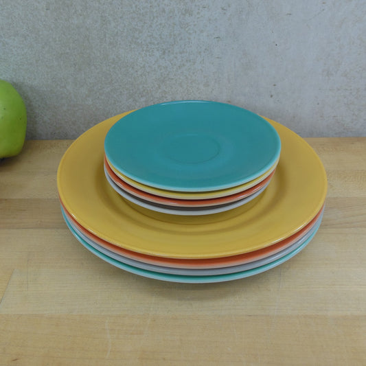 Hazel Atlas Ovide Platonite 8 Lot Dinner Plates Saucers