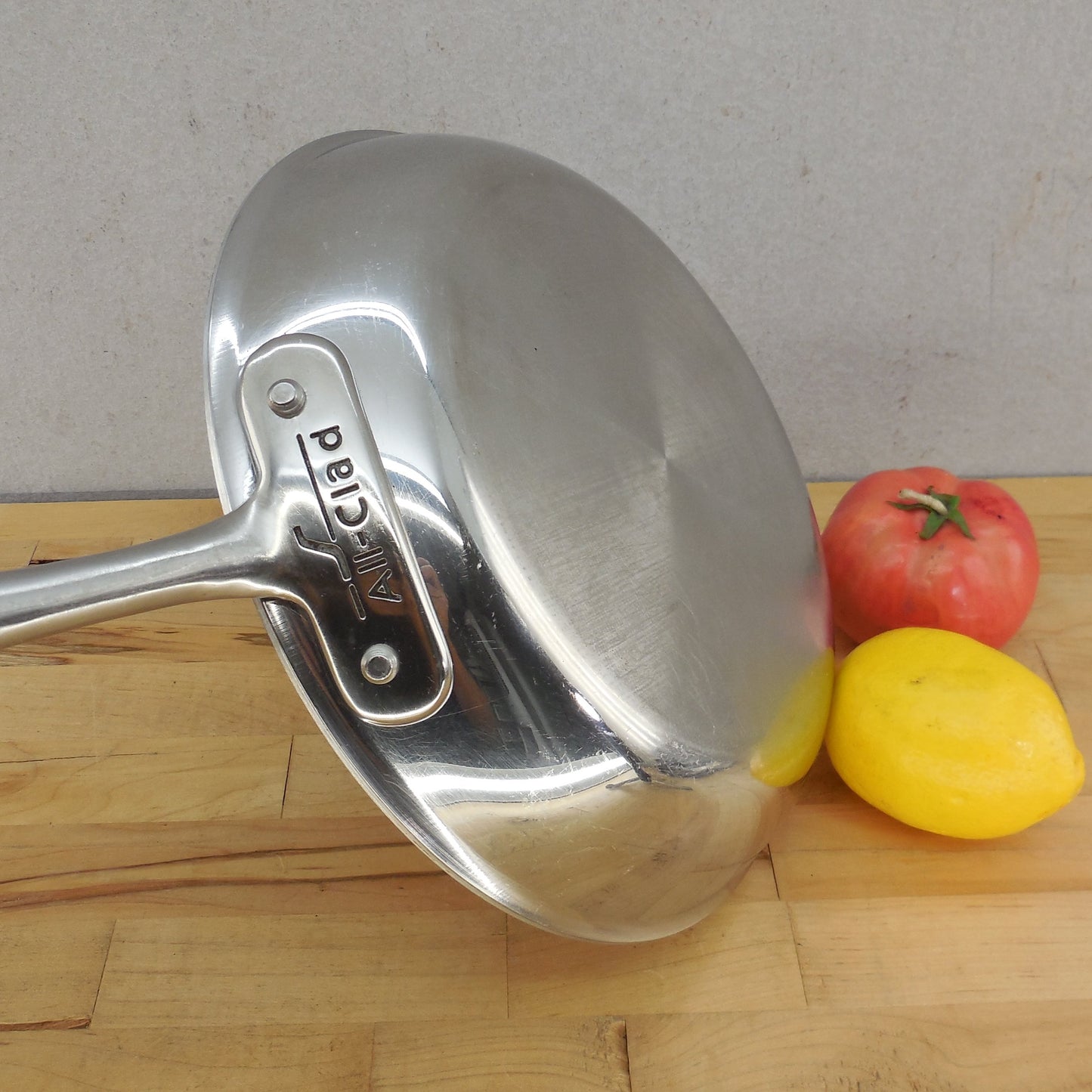All-Clad USA Stainless Tri-Ply 10.5" Fry Pan Skillet Logo