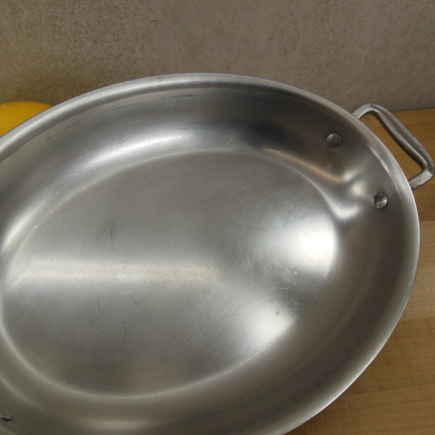 All-Clad Style Stainless Aluminum Oval Au Gratin Pan 12" used