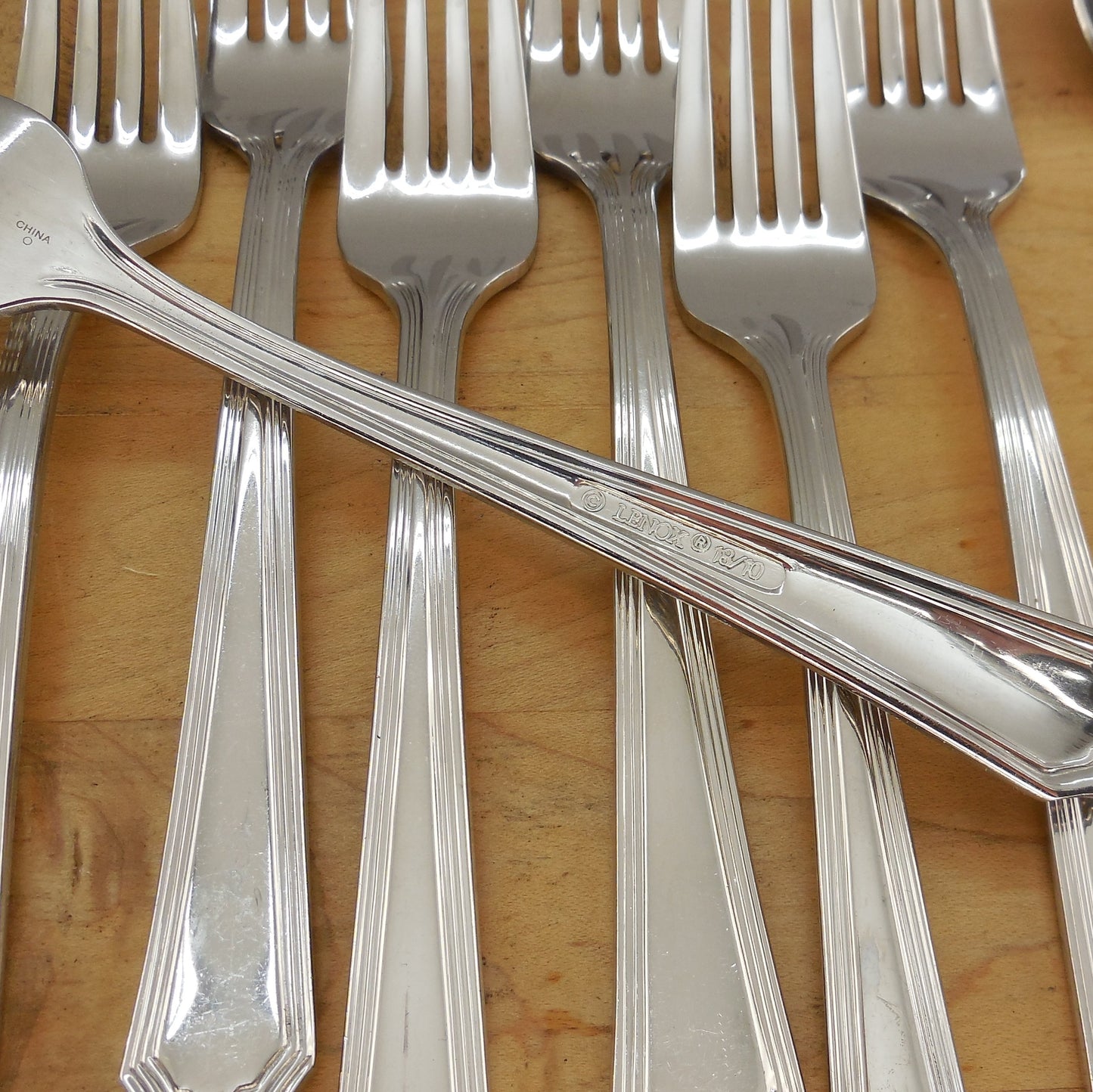 Lenox Archway Glossy Stainless Flatware 52 Piece Lot Partial Set made in China