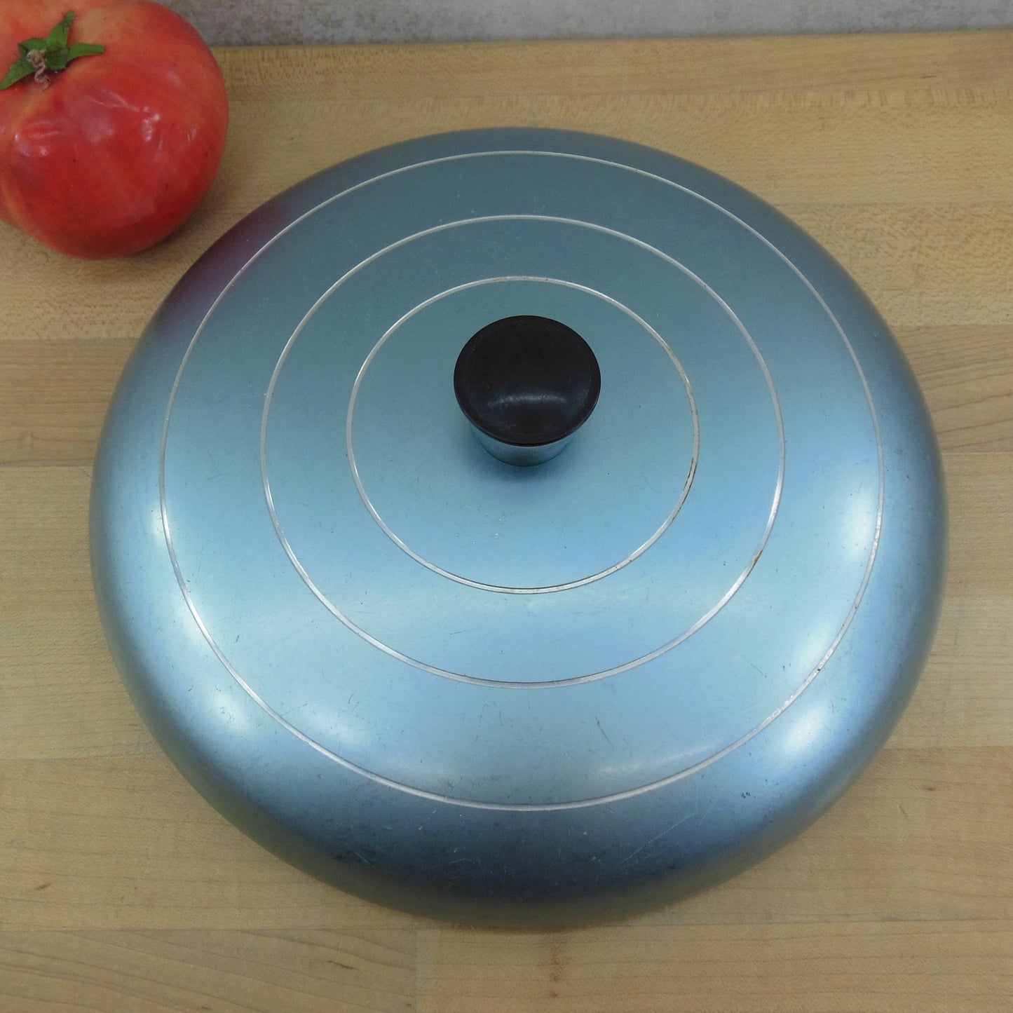 Wear Ever Hallite Cookware Blue Replacement Lid 9" vintage