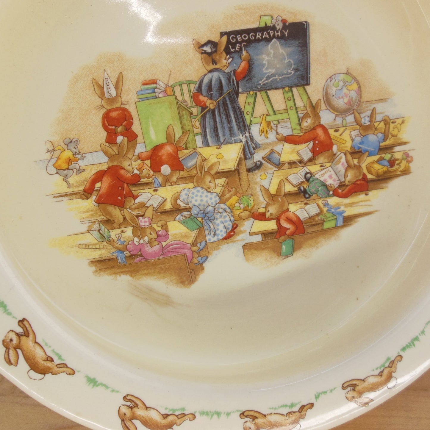 Royal Doulton Bunnykins 1954-1958 School Bowl & Haystack Cup