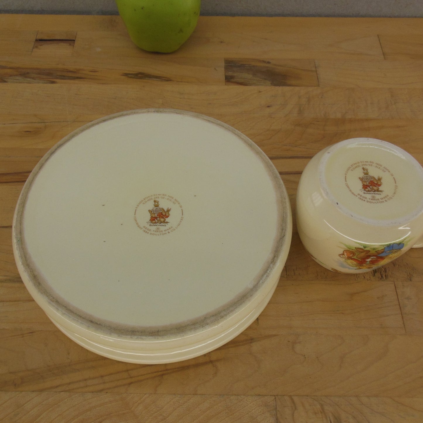 Royal Doulton Bunnykins 1954-1958 School Bowl & Haystack Cup