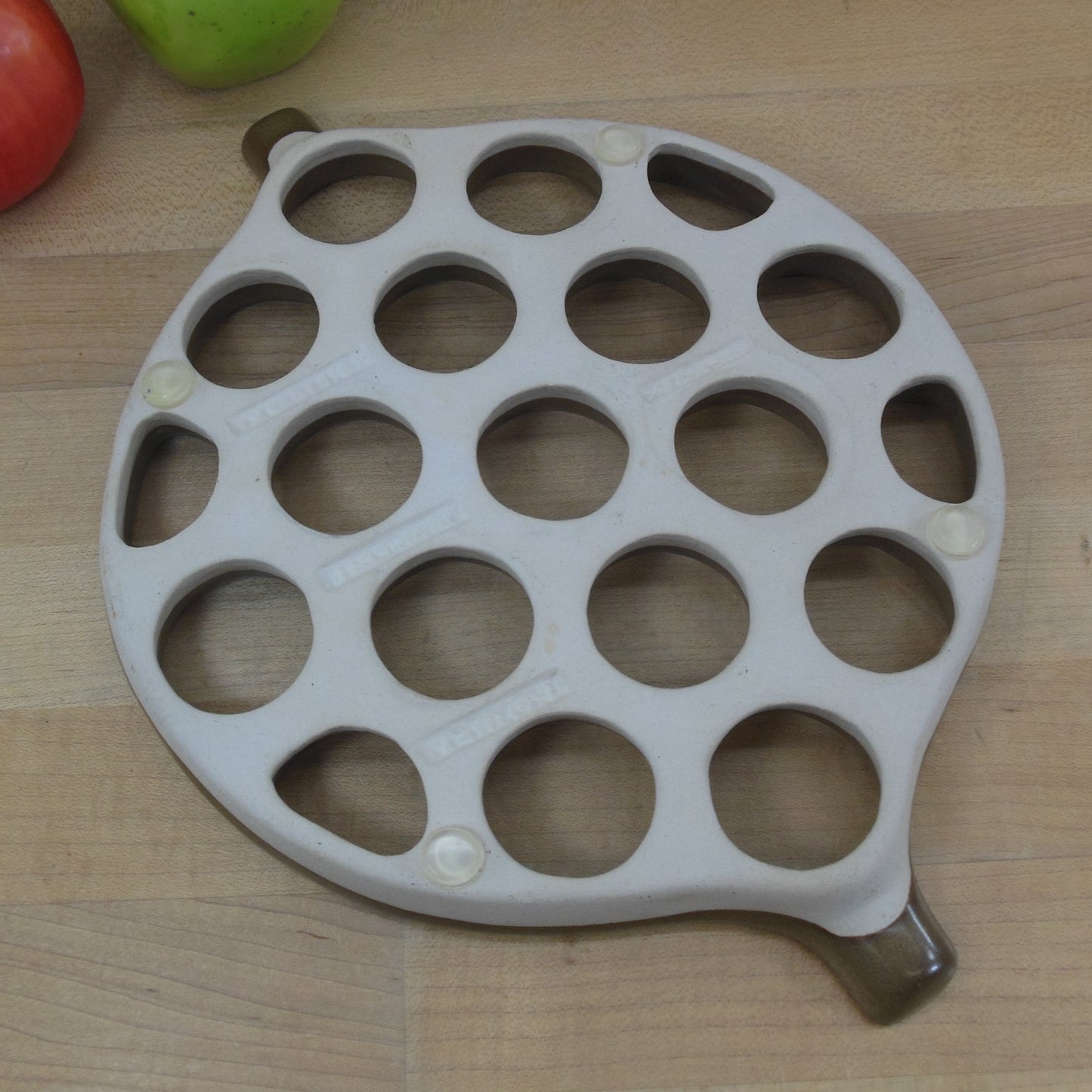 Bennington Potters Vermont Brown Tan Honeycomb Trivet used
