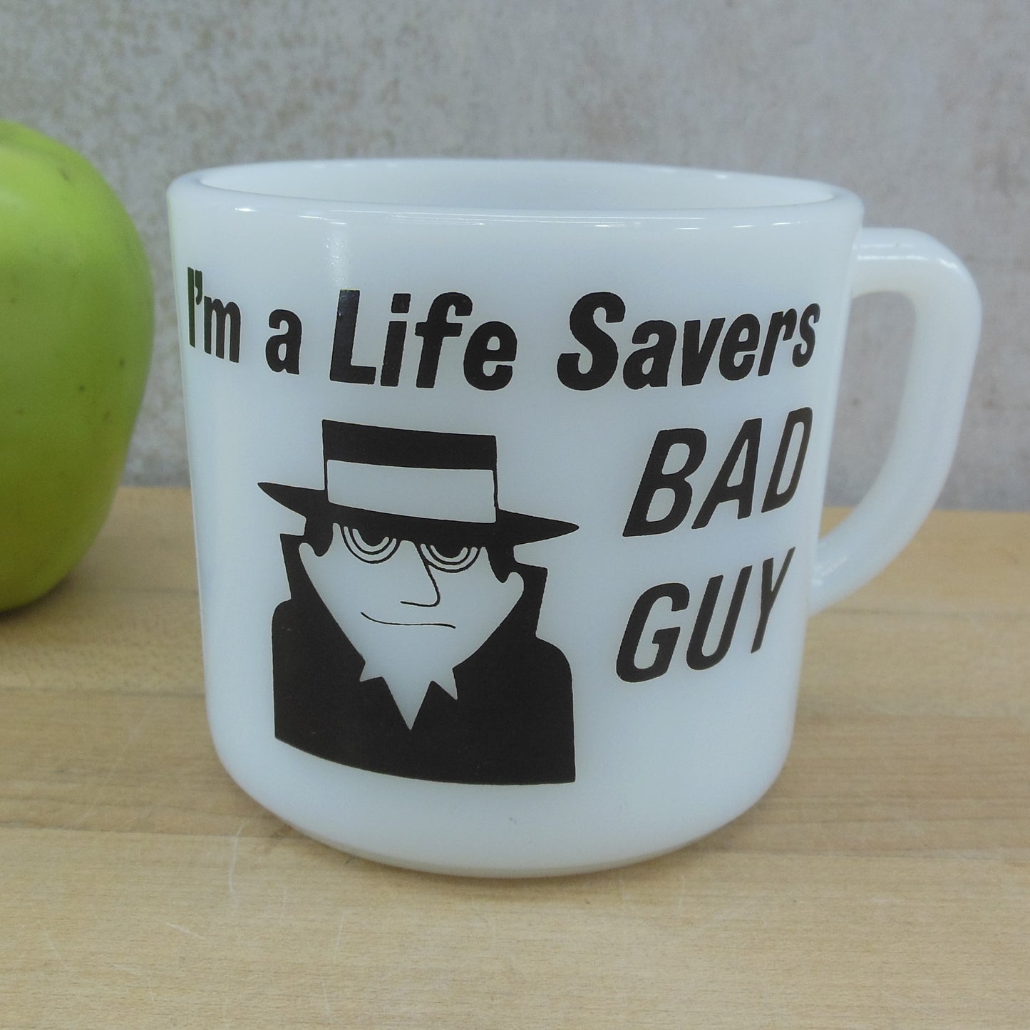 Anchor Hocking I'm A Life Savers Bad Guy Mug - I Had A Bad Idea