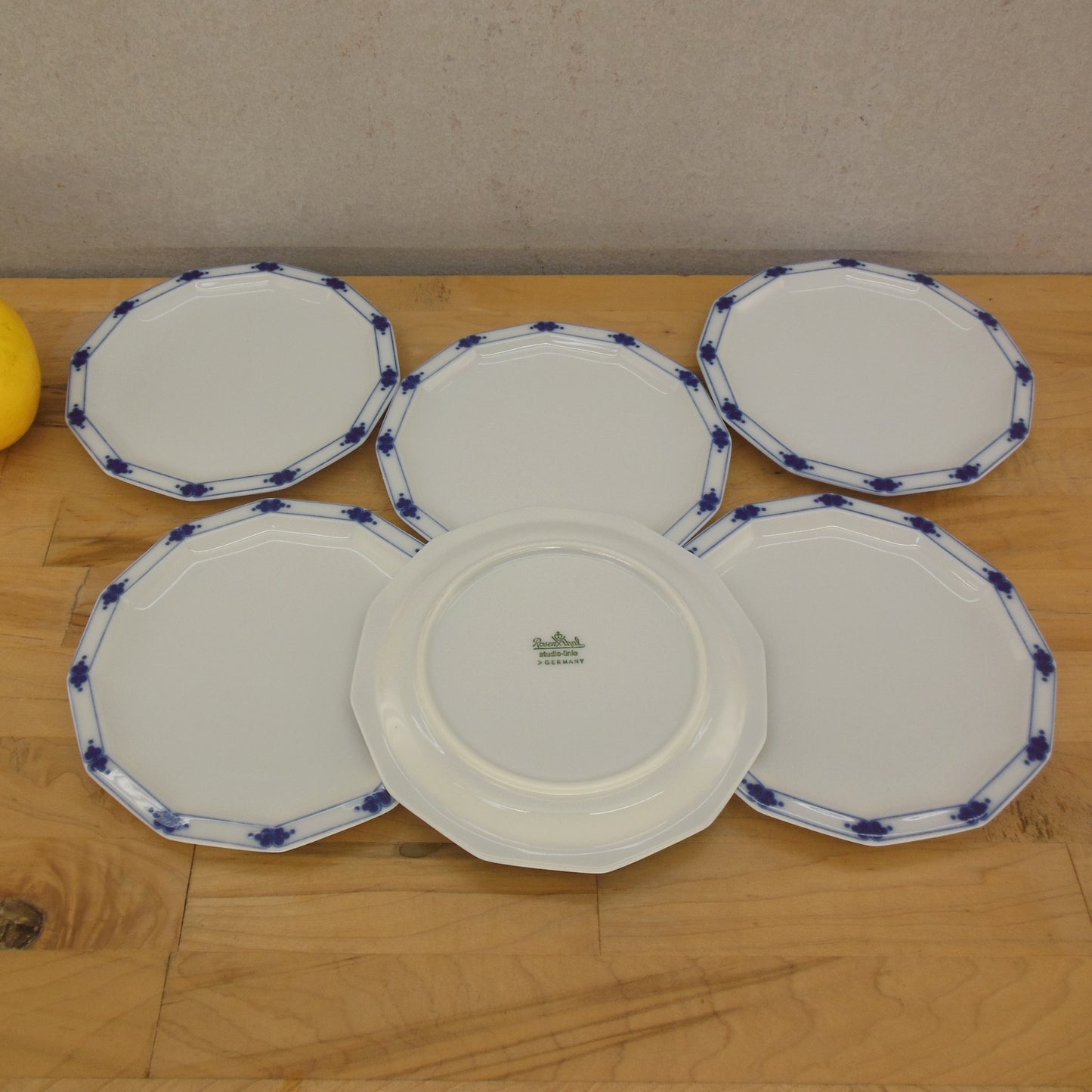 Rosenthal Studio Line Tapio Wirkkala Corinth - 6 Bread Butter Dessert Plates Used