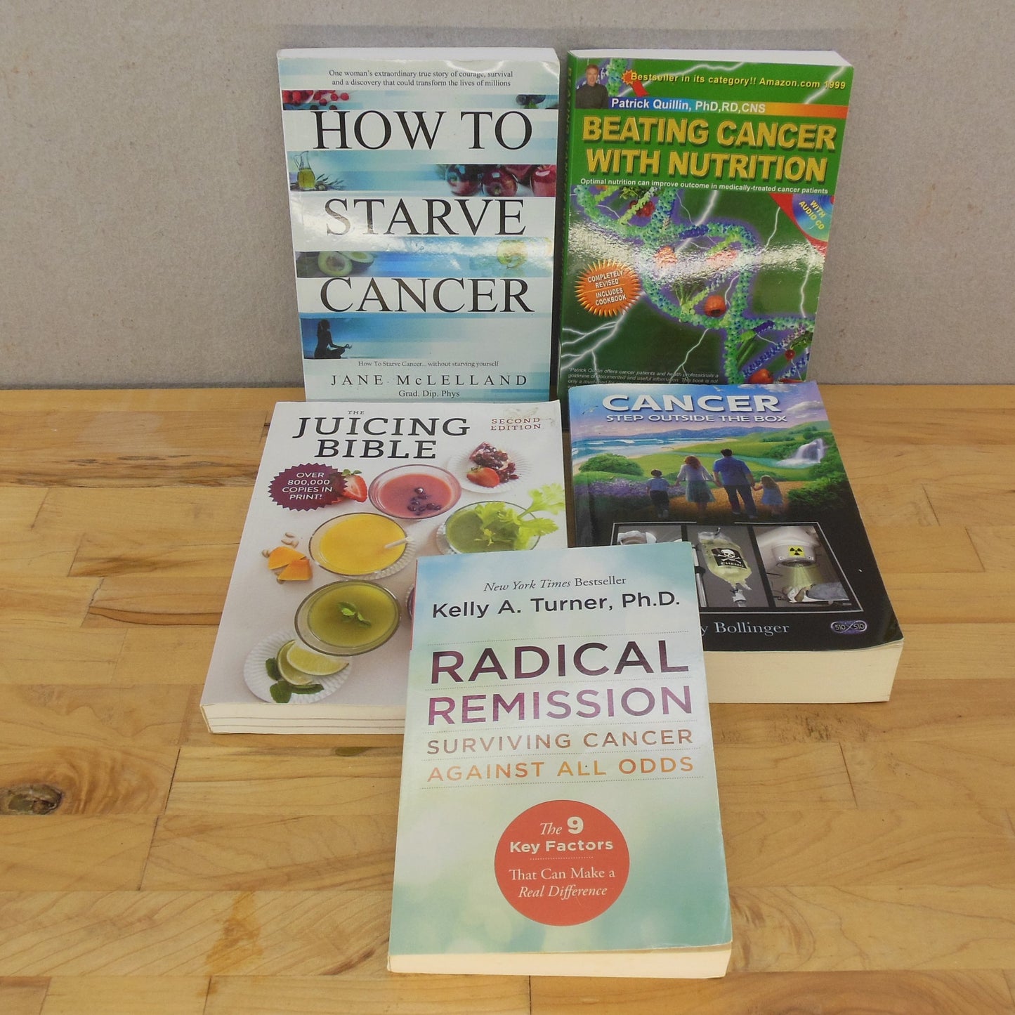 5 Lot Cancer Nutrition Books - Starving Beating Juicing outside The Box Juicing
