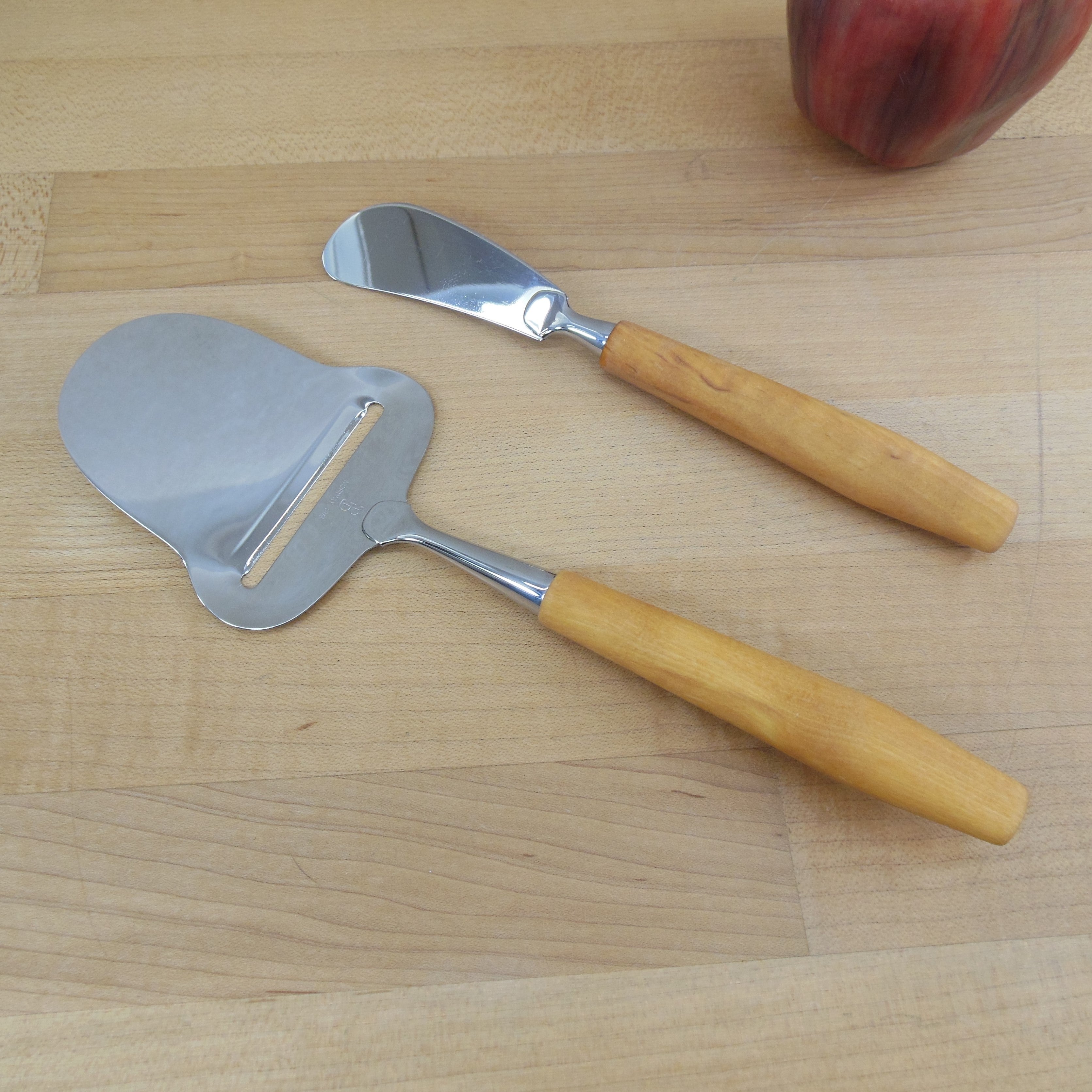 Bjorklund Norway 188 Stainless Cheese Slicer Plane & Spreader Knife