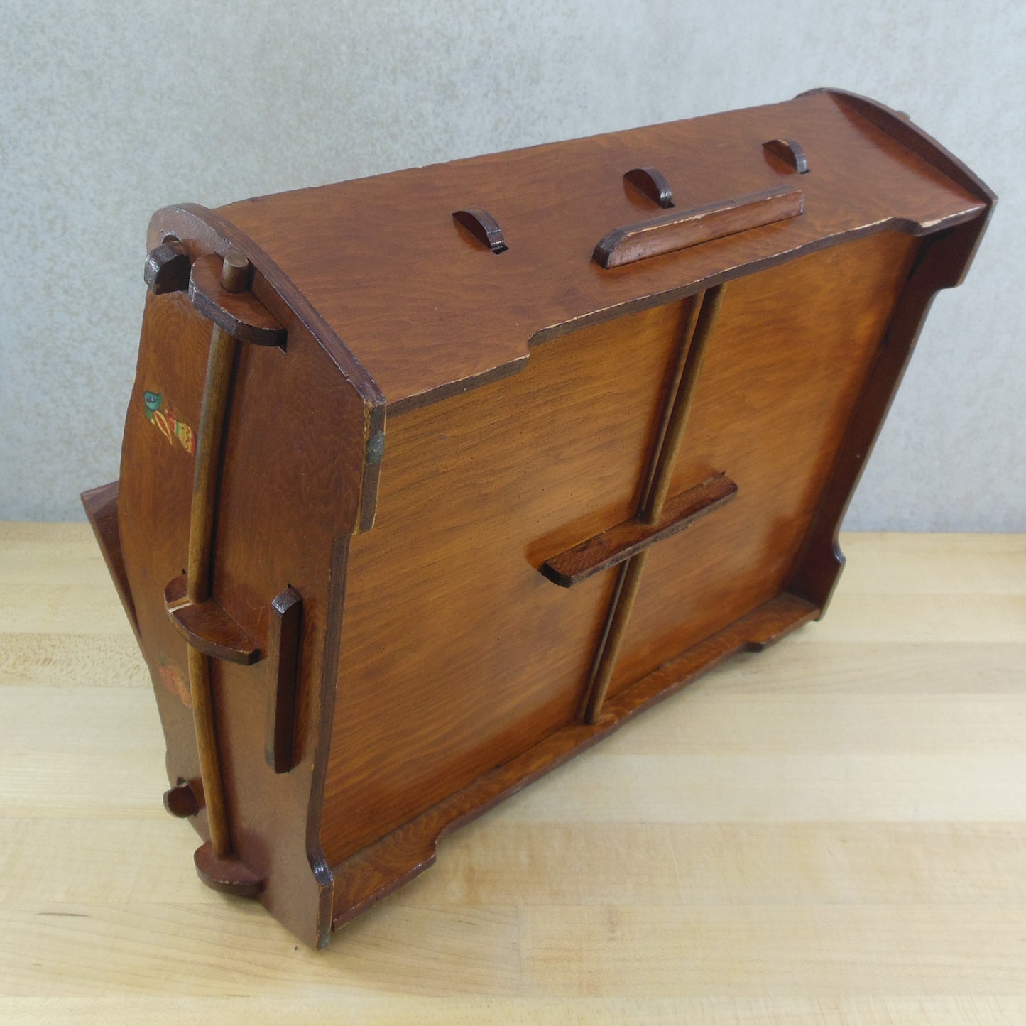Mexican Decal Theme Wood Sewing Storage Box Mexico California