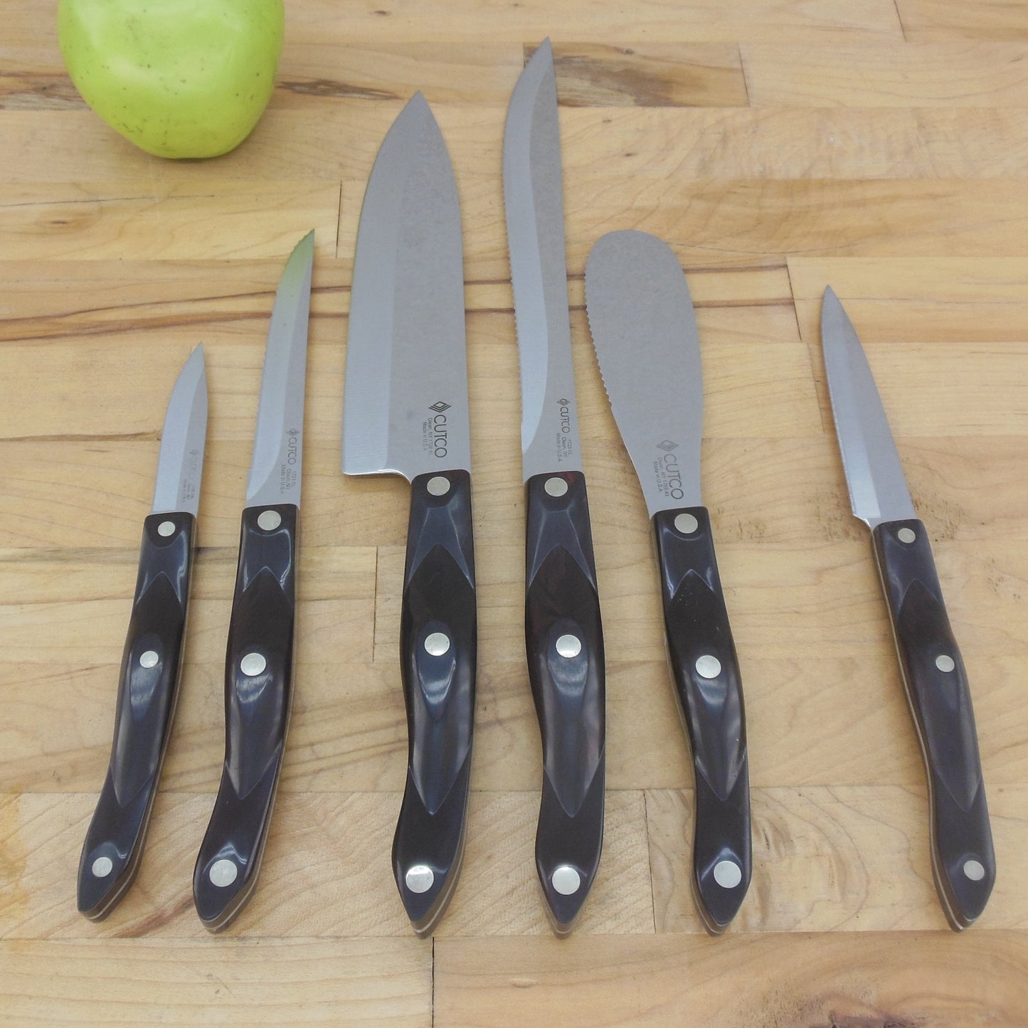 Cutco All Knife 5 Set With Tray Plus Extra NOS 1720 1723 1721 1728 1768 2012-13