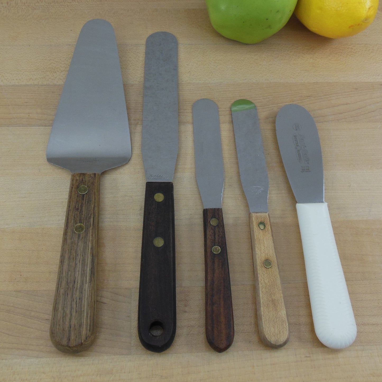 Baking Utensils 5 Lot Baker Spatula Cake Server Capco Robinson Dexter Ekco Vintage