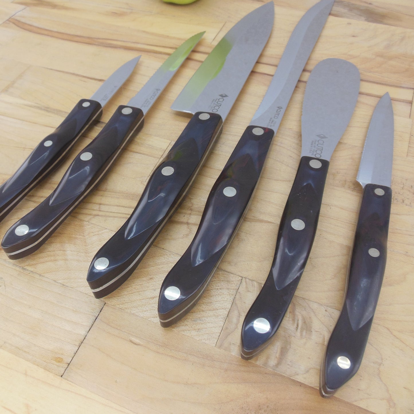 Cutco All Knife 5 Set With Tray Plus Extra NOS 1720 1723 1721 1728 1768 unused