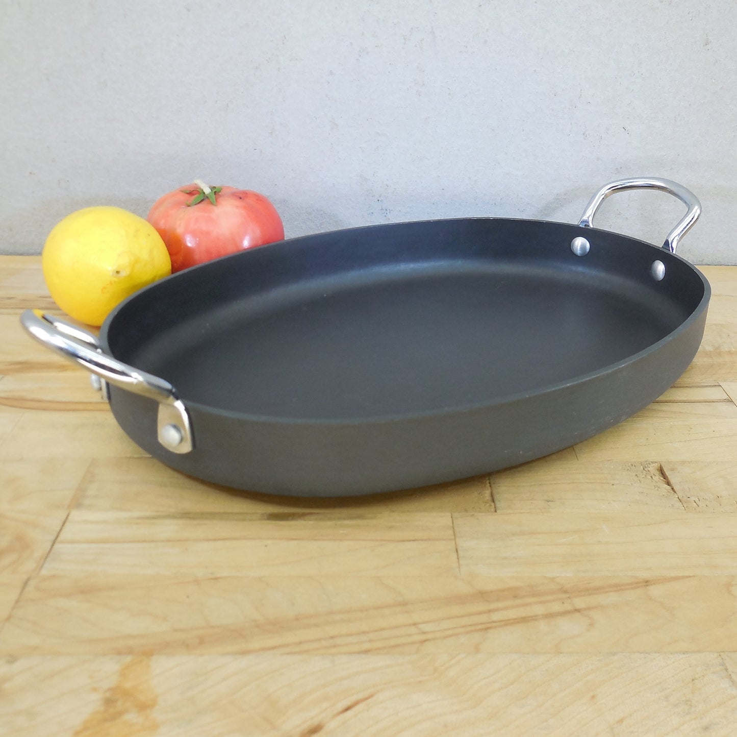 Calphalon Toledo OH USA 7713 Oval Au Gratin Baking Pan 13x9 Used Cleaned
