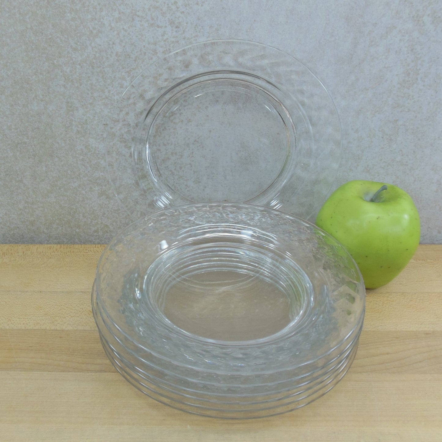Cambridge Glass Laurel Wreath Salad Plates - 7 Set Vintage