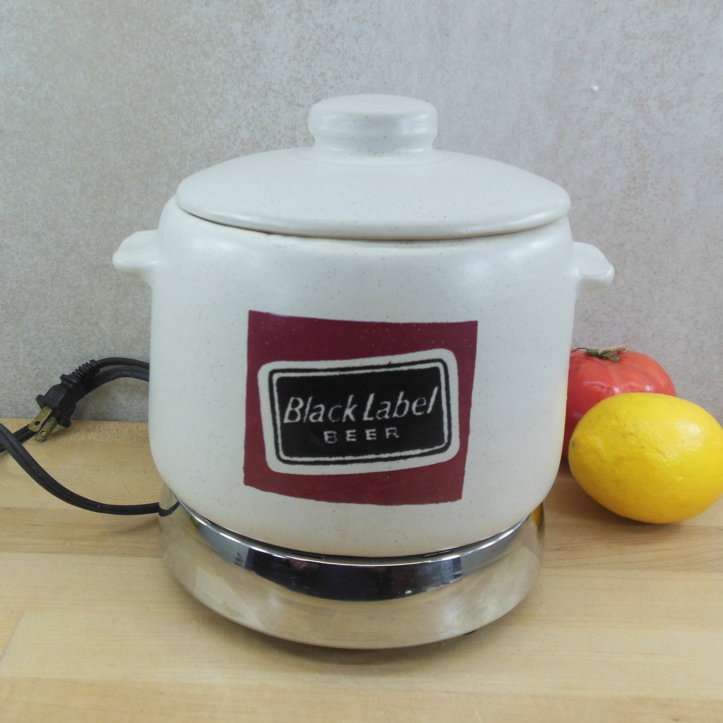 Carling Black Label Beer Ceramic Buffet Patio Server Electric Warmer Pot