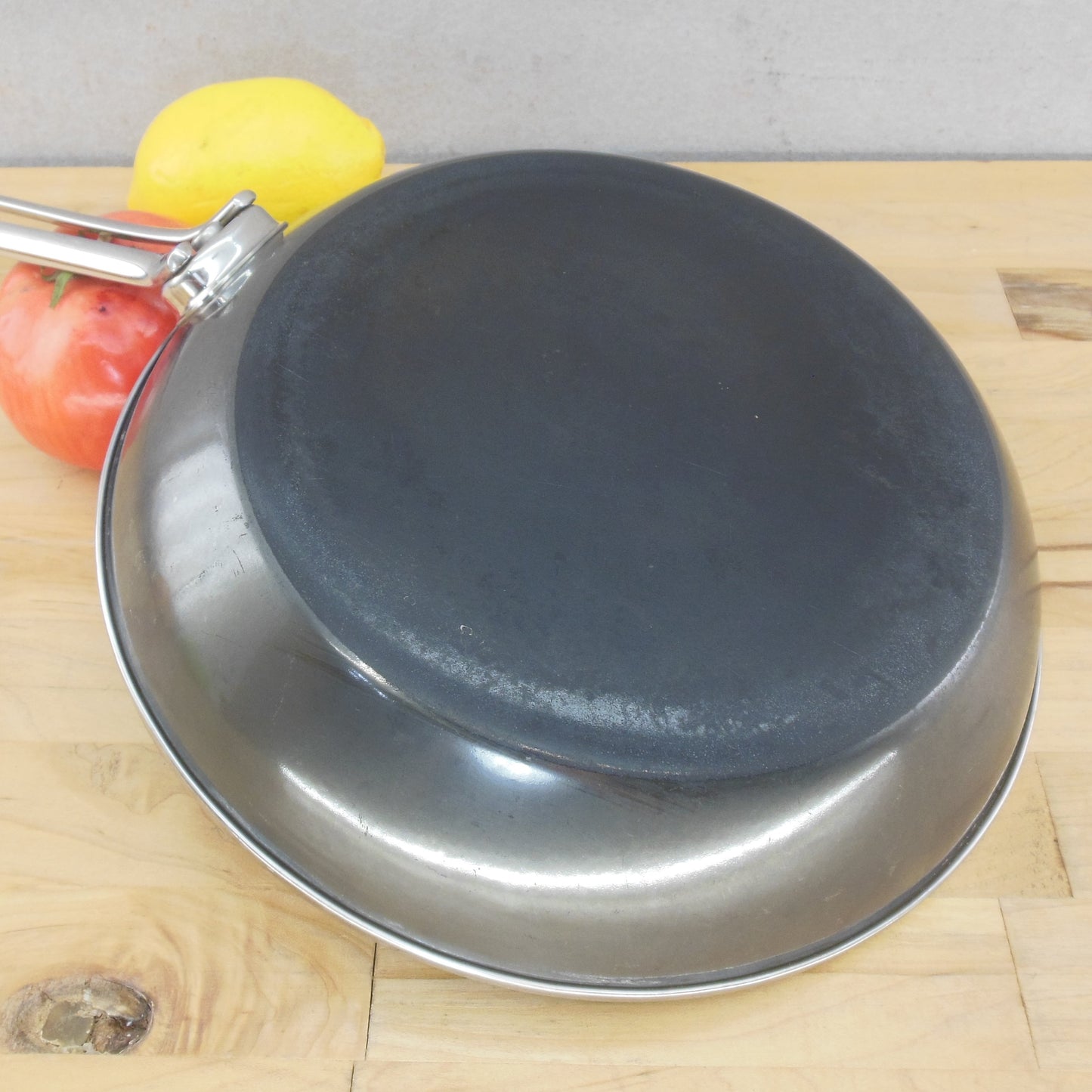 Chantal Gray Black Enamelware 9.75" Omelet Fry Pan Skillet Vintage
