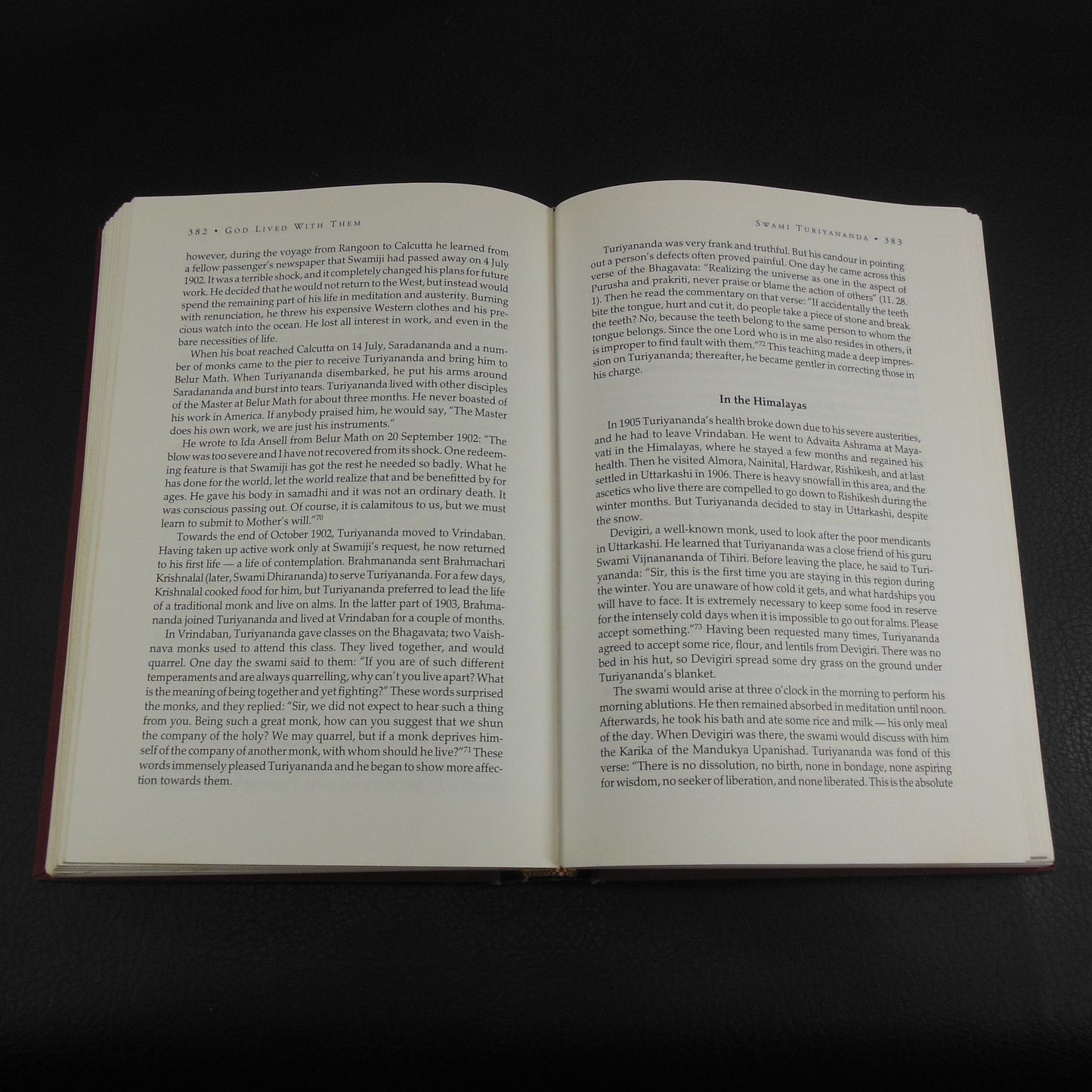 Swami Chetanananda Signed Book - God Lived with Them 1997 Sri Ramakrishna hardback first edition