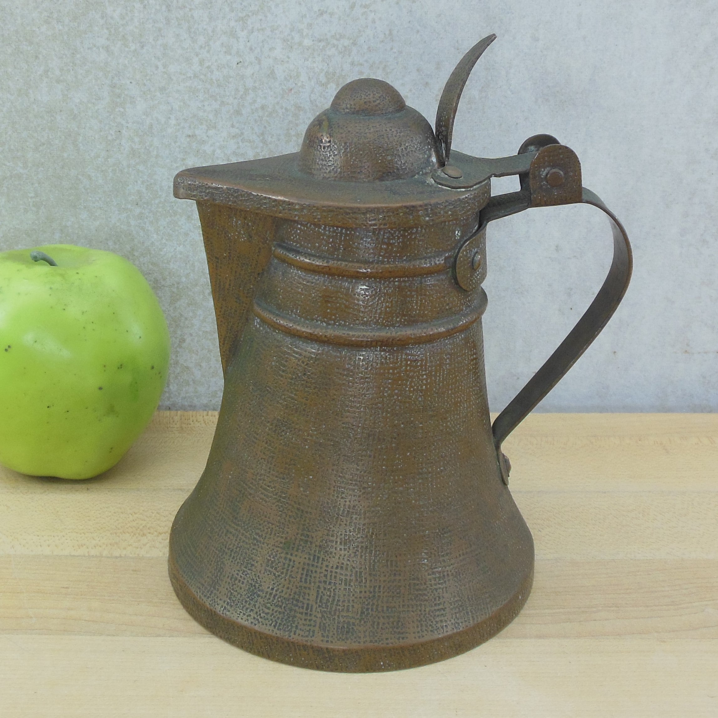 Ottoman Turkish Pinpoint Hammered Coffee Pot Pitcher Dullah – Olde