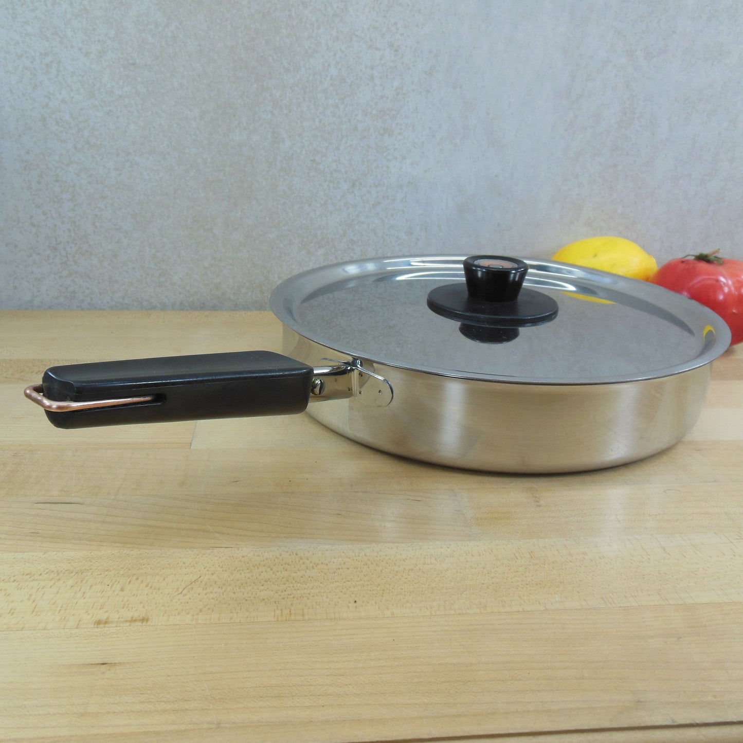 Revere Ware Designers' Group 10" Skillet Stainless Copper Core 6000 Vintage
