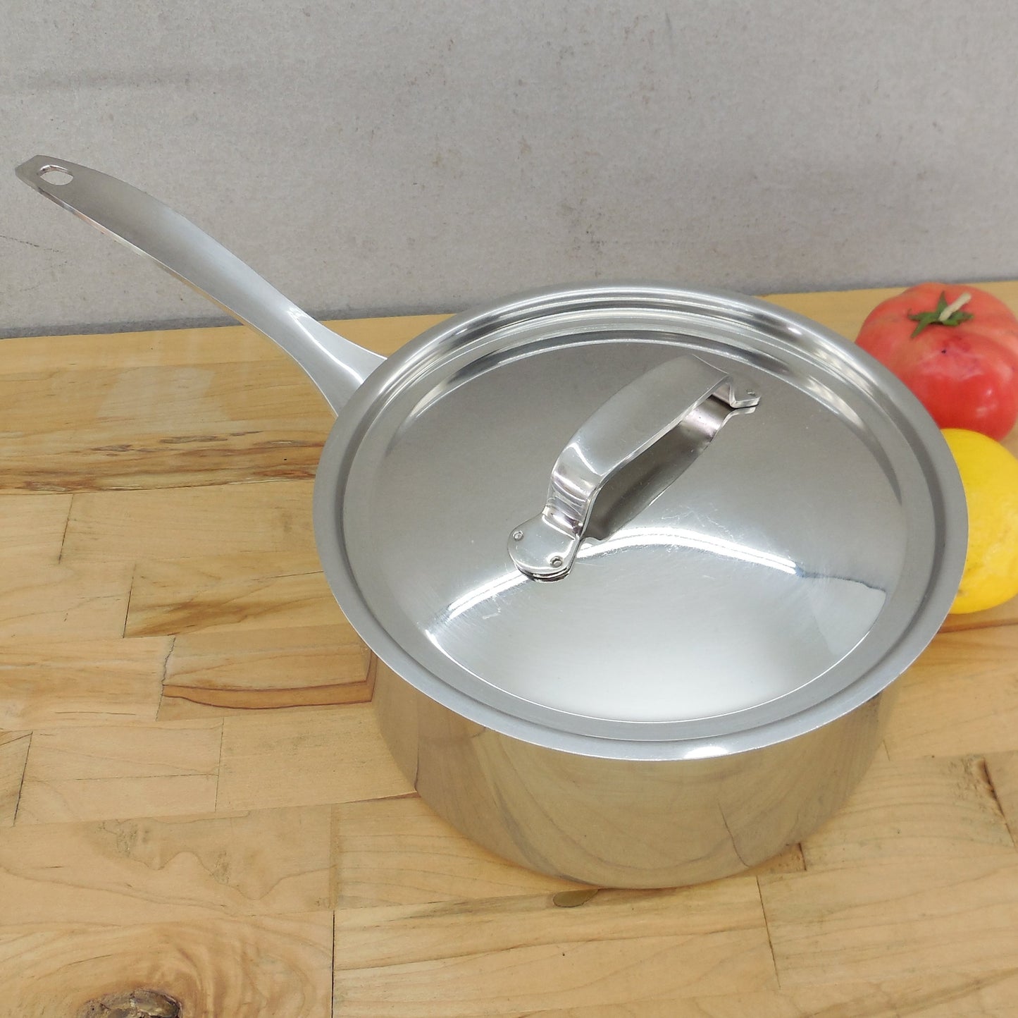 Dansk Korea Stainless Copper Disc 3 Quart Saucepan & Lid Vintage