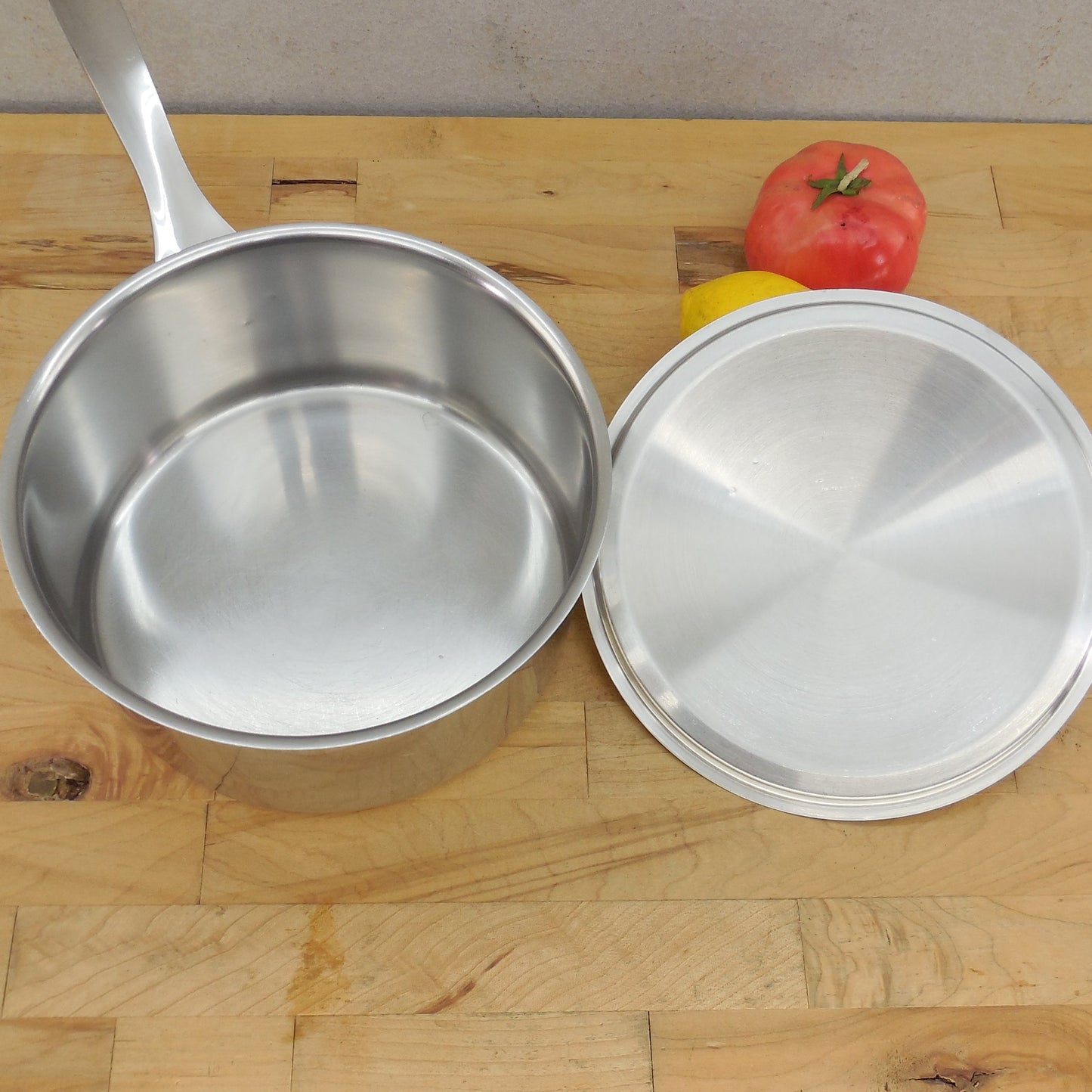 Dansk Korea Stainless Copper Disc 3 Quart Saucepan & Lid Interior