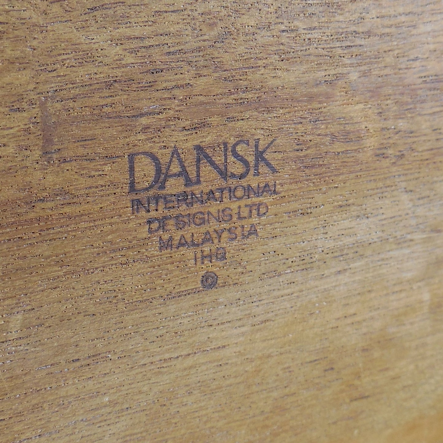 Dansk Malaysia Staved Teak Round 11.5" Salad Serving Bowl - Quistgaard