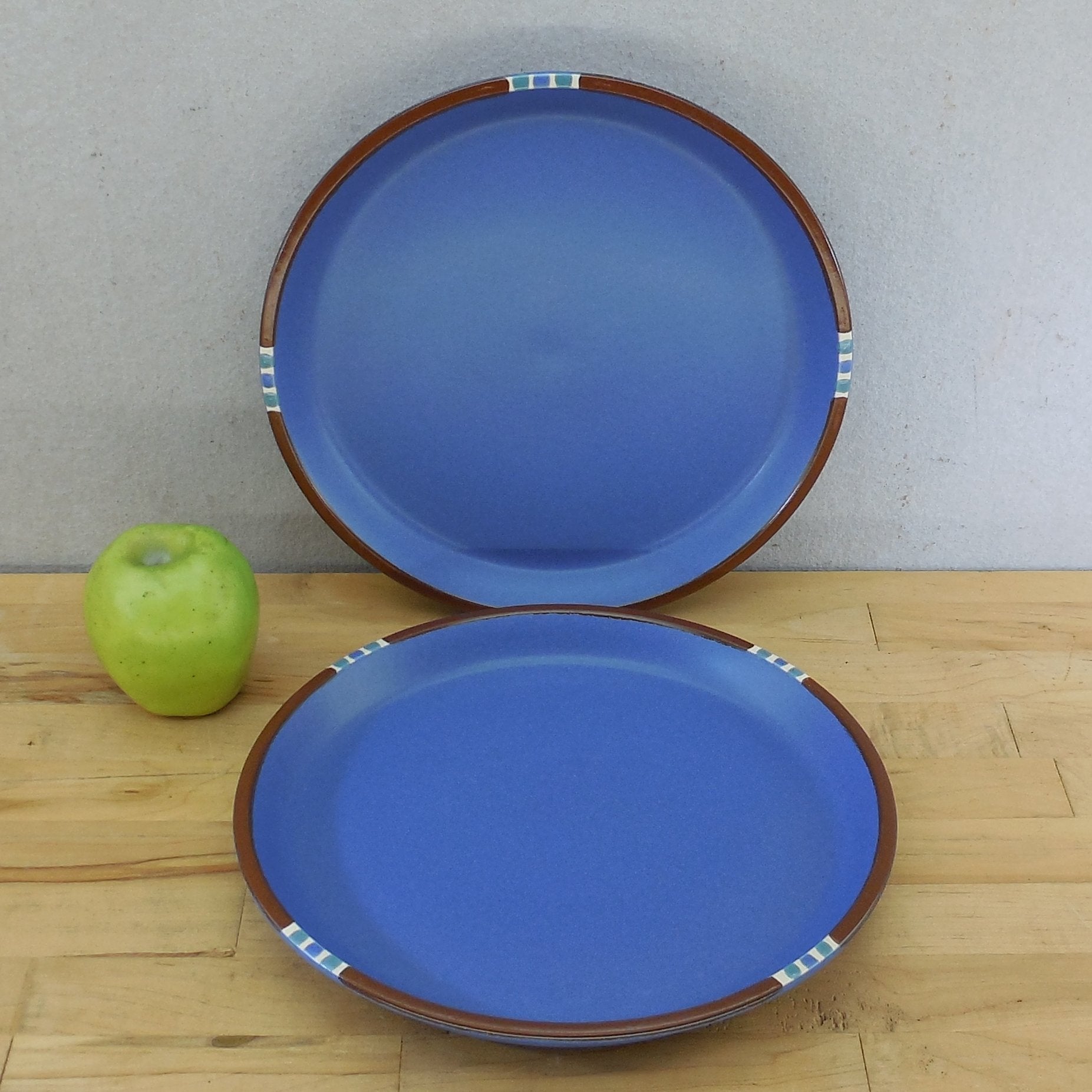 Dansk Japan Mesa Sky Blue Pair Dinner Plates