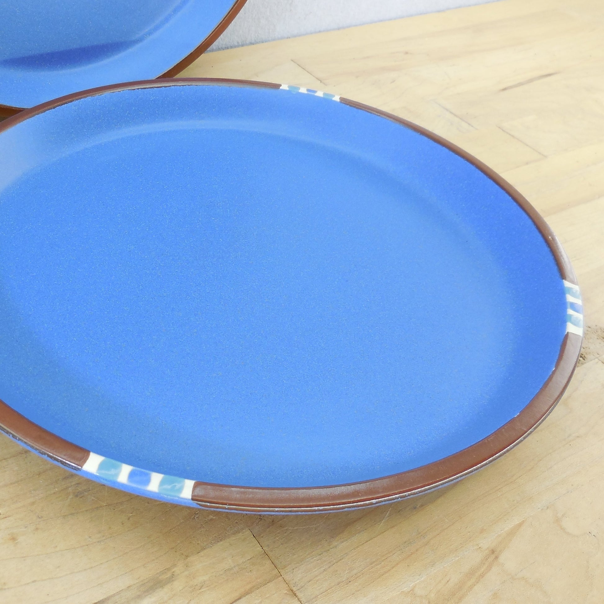 Dansk Japan Mesa Sky Blue Pair Dinner Plates Used