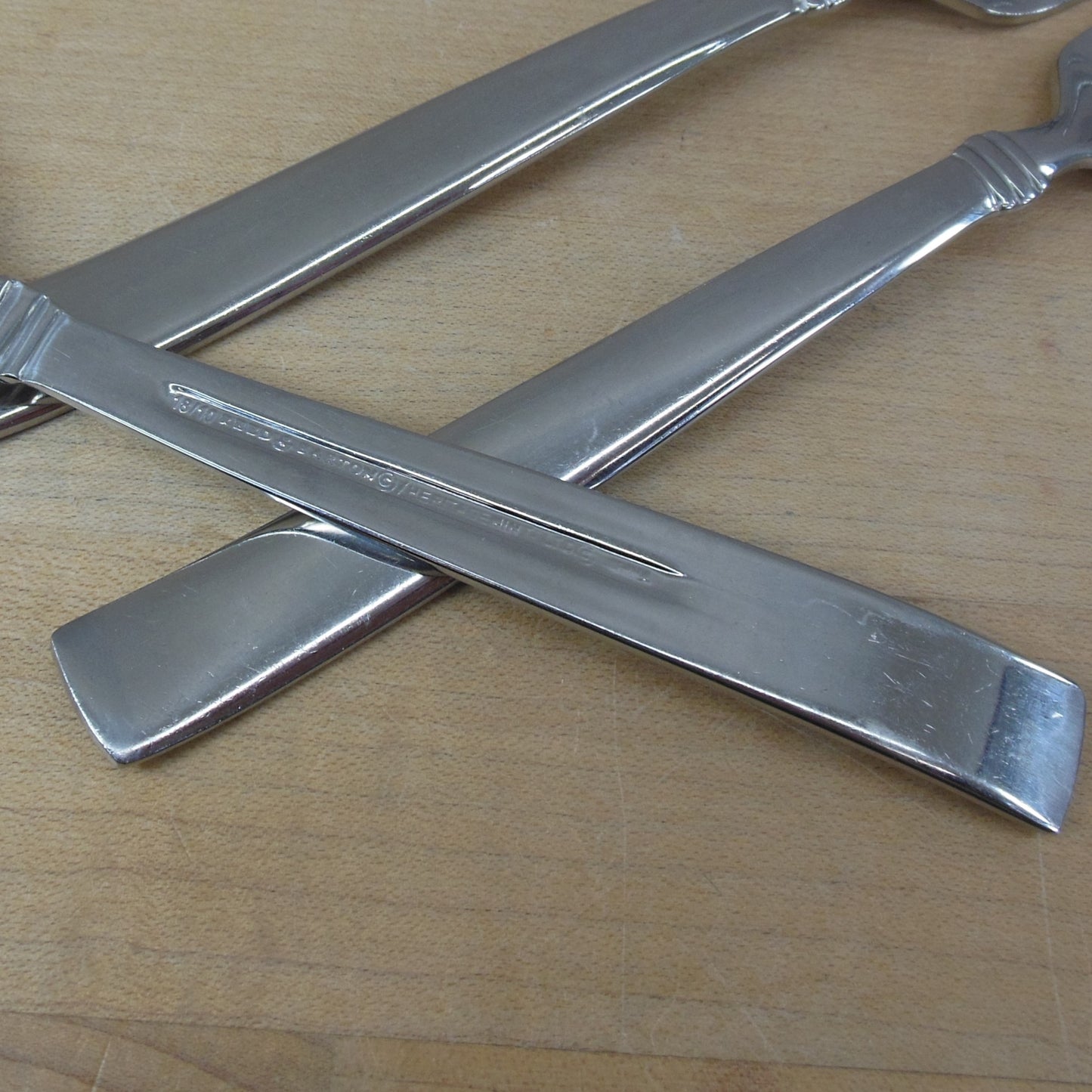 Reed & Barton Heritage Mint Ltd. Regent - Stainless Dinner Forks 3 Set 7-5/8"