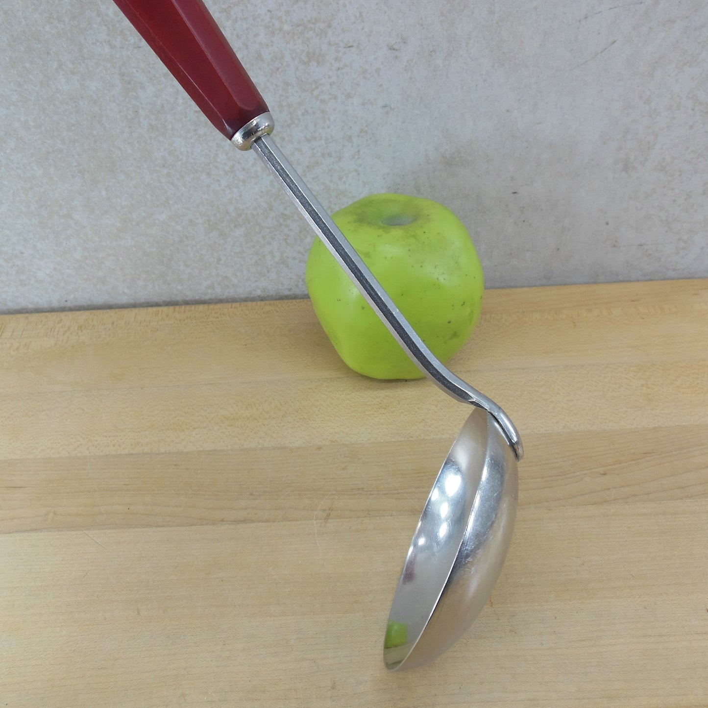 Englishtown USA Stainless Red Bakelite Kitchen Ladle vintage