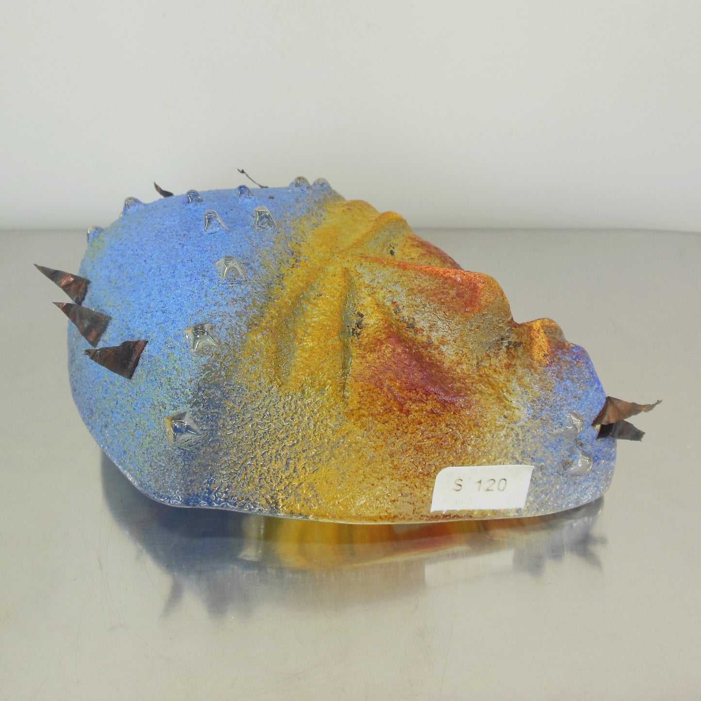 Cassandre Glass Studio Fused Face Mask Wall Art Vintage