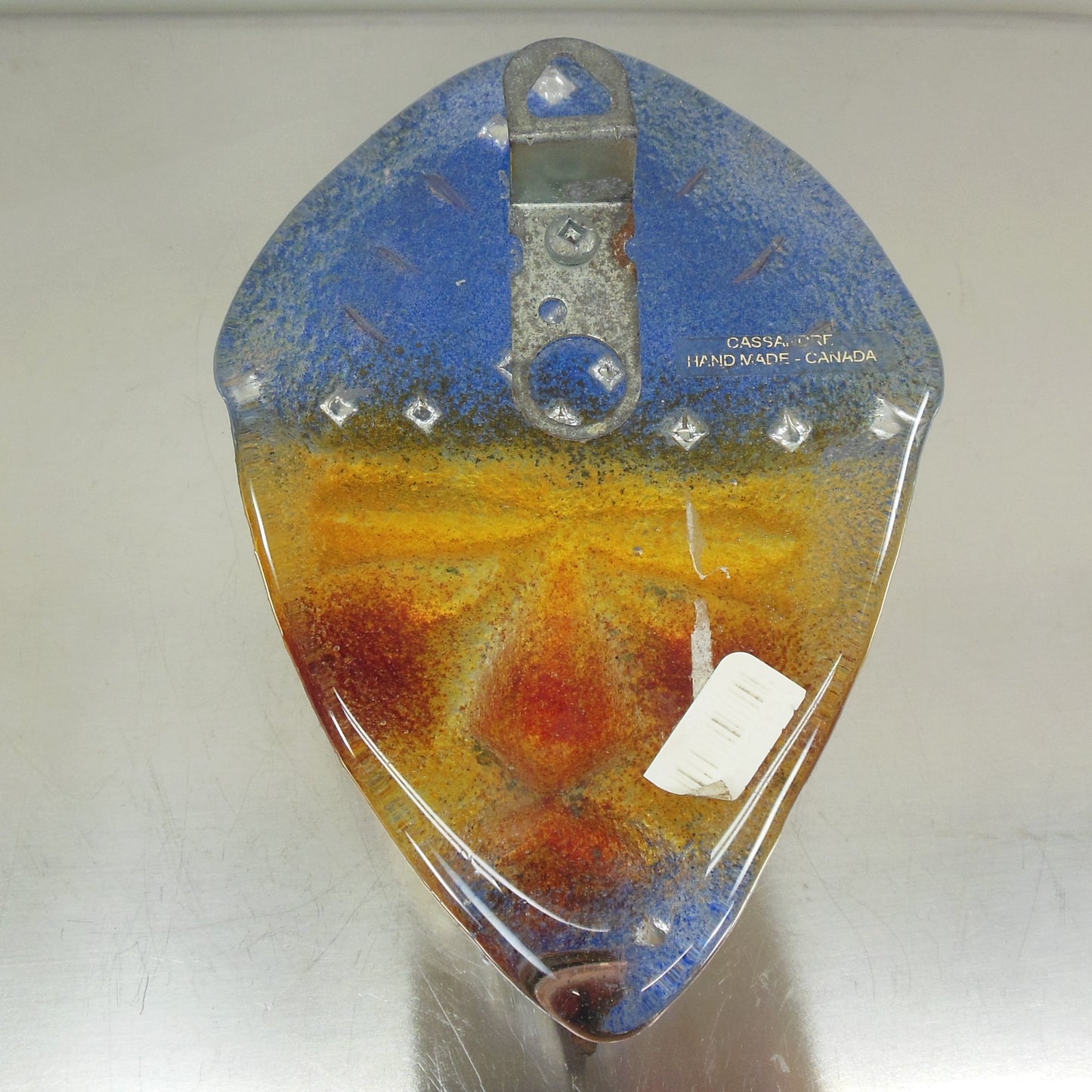 Cassandre Glass Studio Fused Face Mask Wall Art Origianl Tags