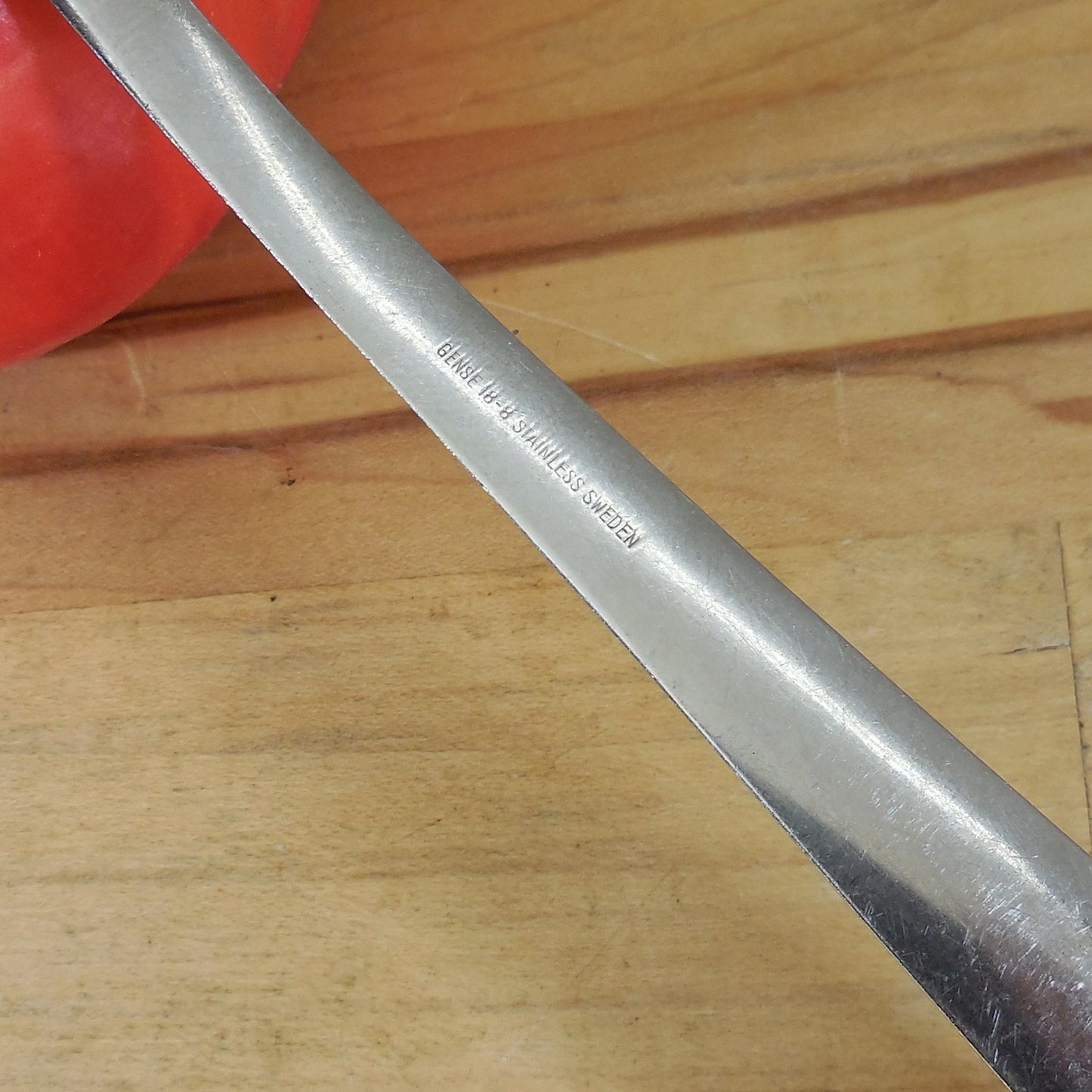 Gense Sweden Facette 18-8 Stainless Large Salad Serving Spoon 11" Used