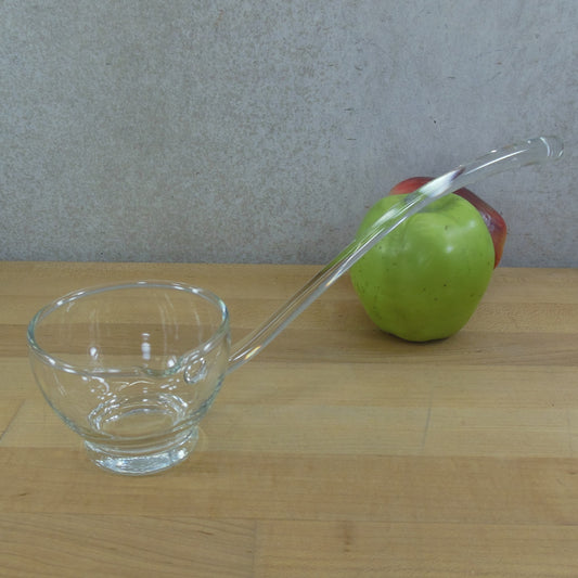 Unbranded Clear Glass Punch Bowl Ladle 13" Vintage