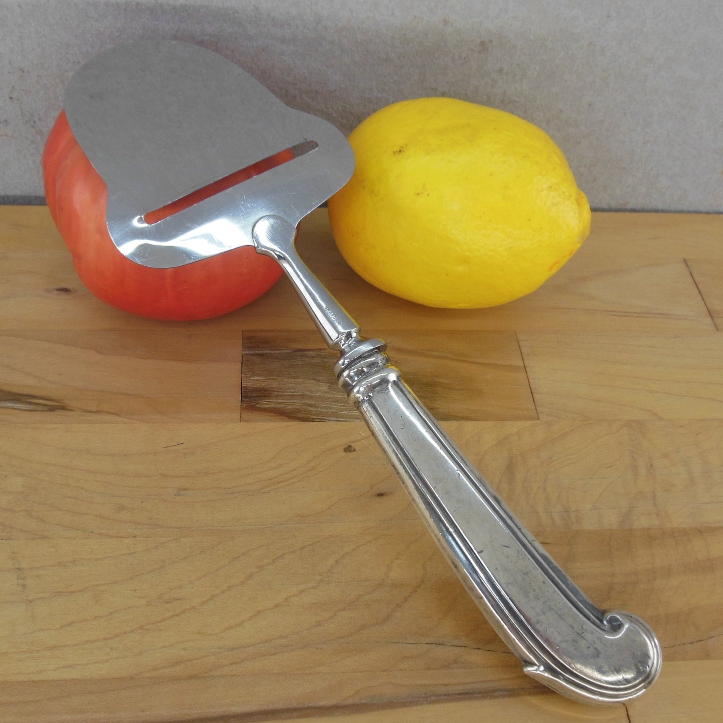 Unbranded Holland Sterling Silver Handle Cheese Slicer Plane Vintage