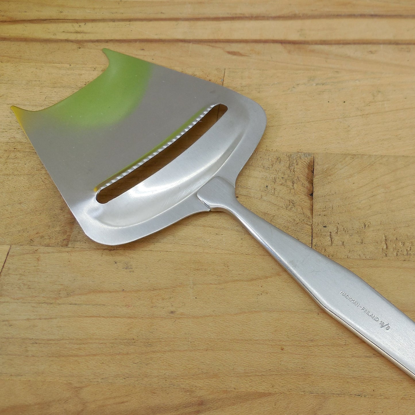 Hackman Finland Solid 18-8 Stainless Steel Cheese Plane Slicer Used