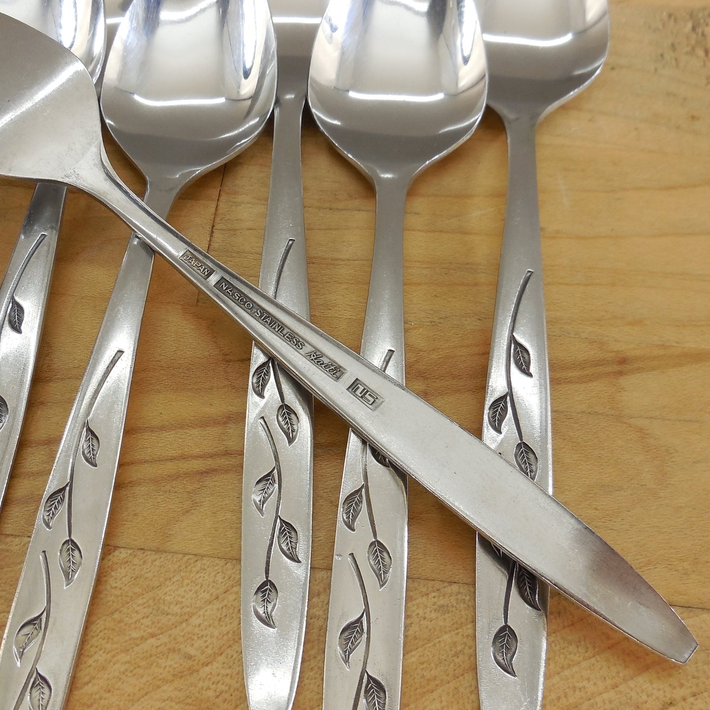 Nasco Japan Haiti Stainless Steel Flatware 21 Pieces Fork Spoon Knife Vintage