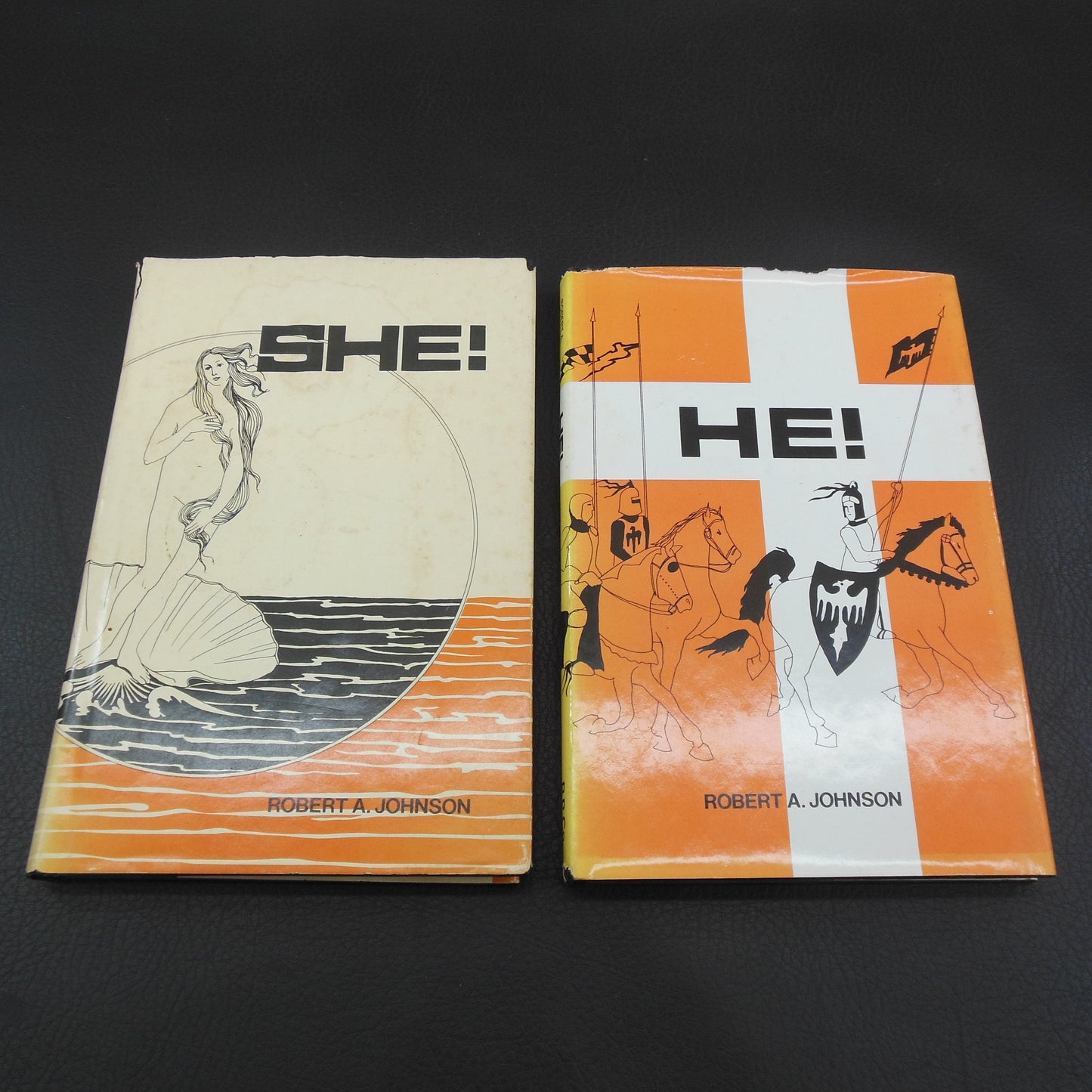 Robert A. Johnson Signed Books He She 1976