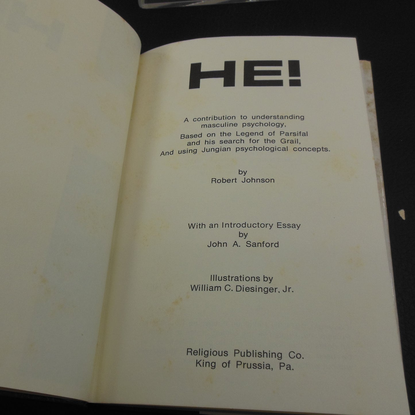 Robert A. Johnson Signed Books He She 1976 Jungian
